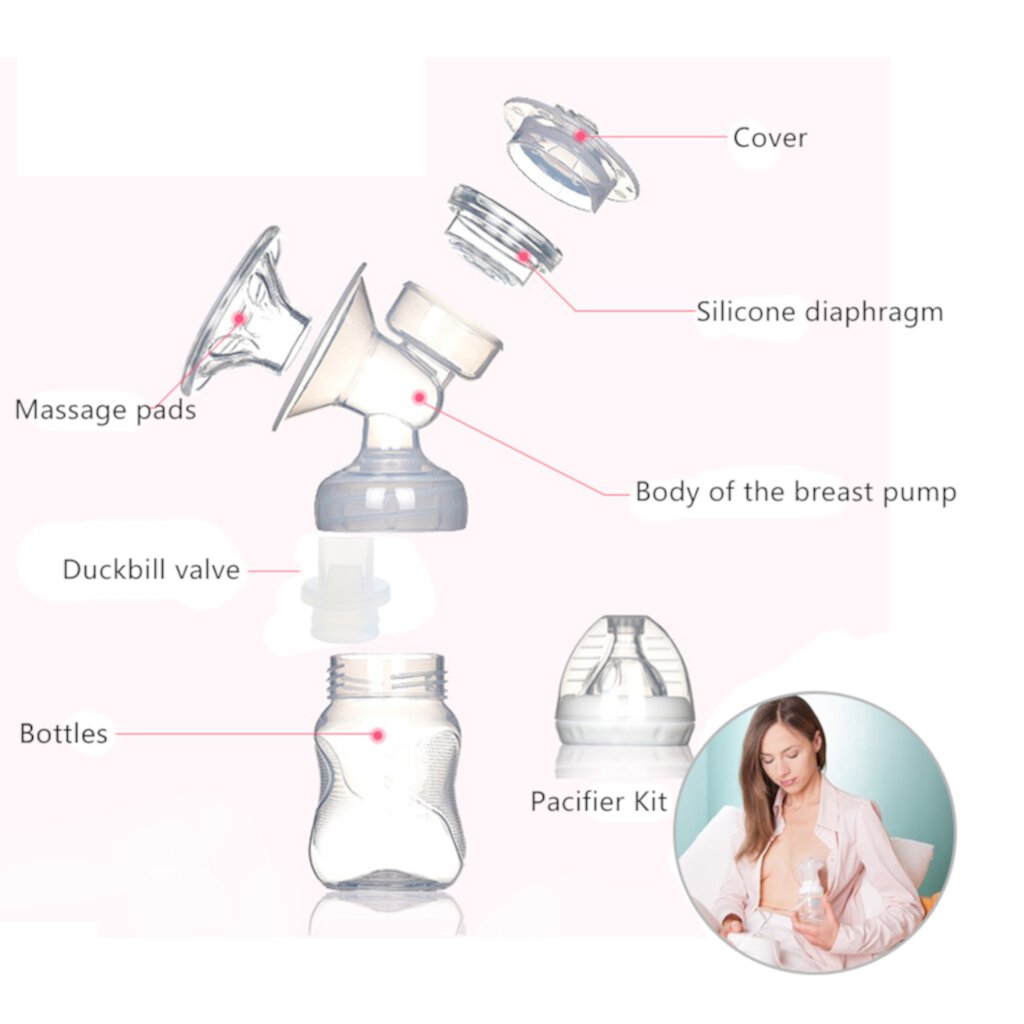 Replacements Duckbill for Valve Breast Pump Parts Soft Silicone Baby Feeding Nipple Pump Accessories for Postpartum Wome Leimezsty