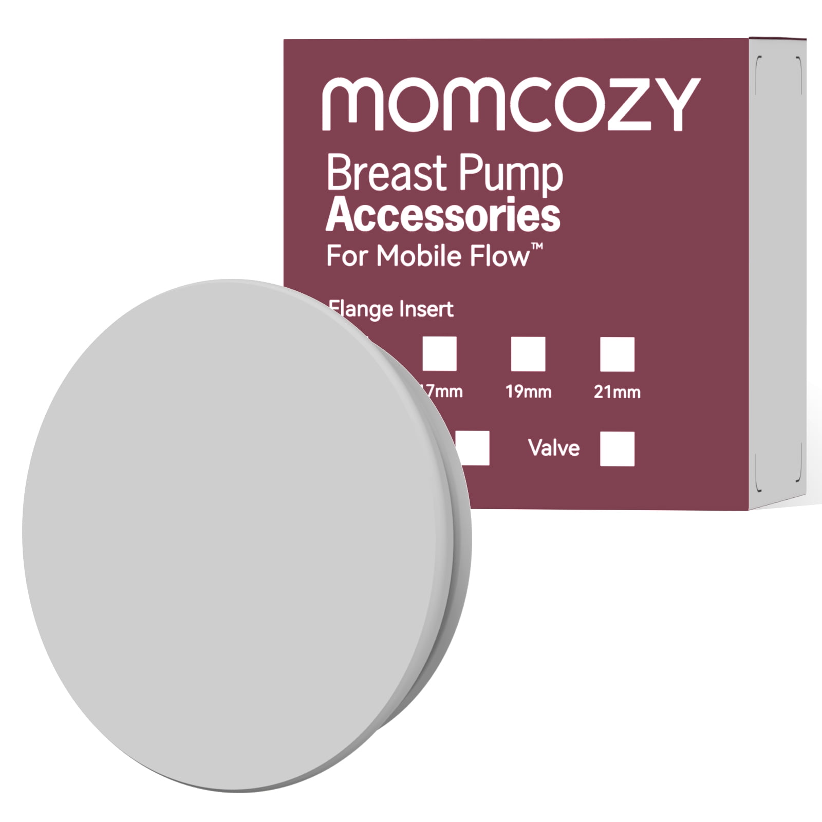 Momcozy Mobile Flow 15mm Flange Insert, Original Momcozy M9 Mobile Flow Breast Pump Replacement Accessories, 1PC (15mm) Momcozy