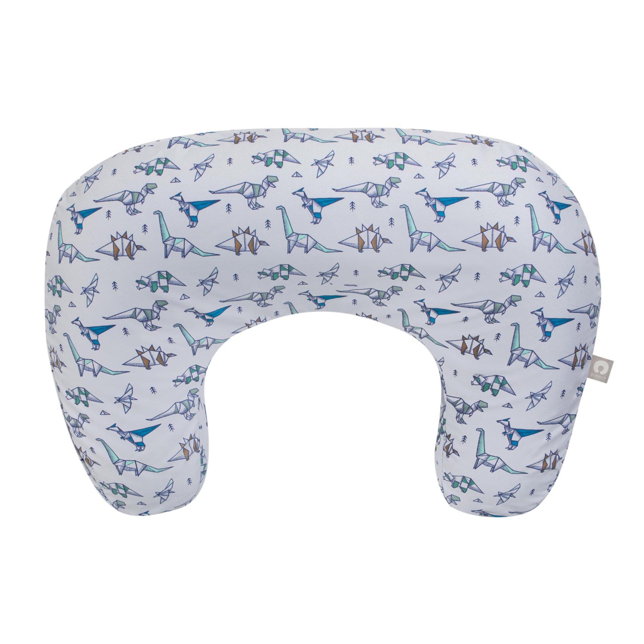 Boppy New Nursing Pillow – Gray Geo Dinos – Larger, Firmer, More Supportive Pillow for Breastfeeding & Bottle Feeding The Boppy Company