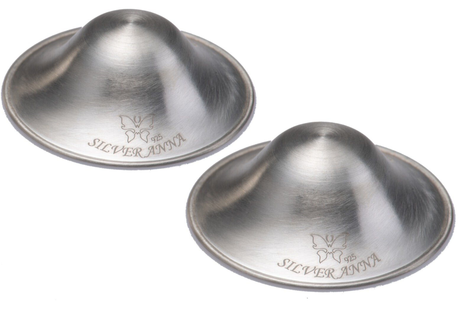 Almohadillas de Lactancia Plateadas - Protectores de Pezones para Recién Nacidos - Elementos Esenciales para Recién Nacidos - Alivia Tus Pezones Lactantes - las Copas de Lactancia Plateadas Originales - (Xl) Plateado 925 Silveranna