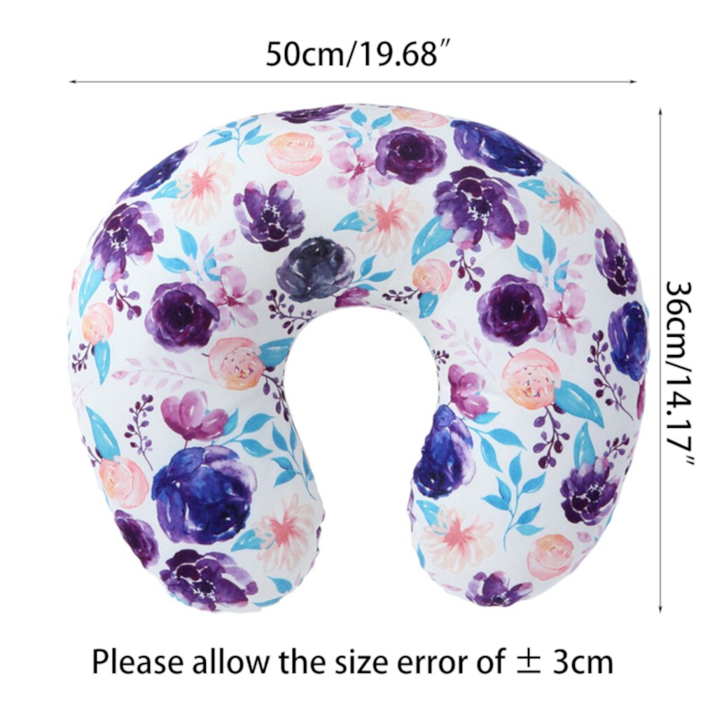 Baby Nursing Pillow Cover Newborn Maternity Breastfeeding Pillow Cover Print U-shape Nursing Pillow Breathable Slipcover HPDDIN