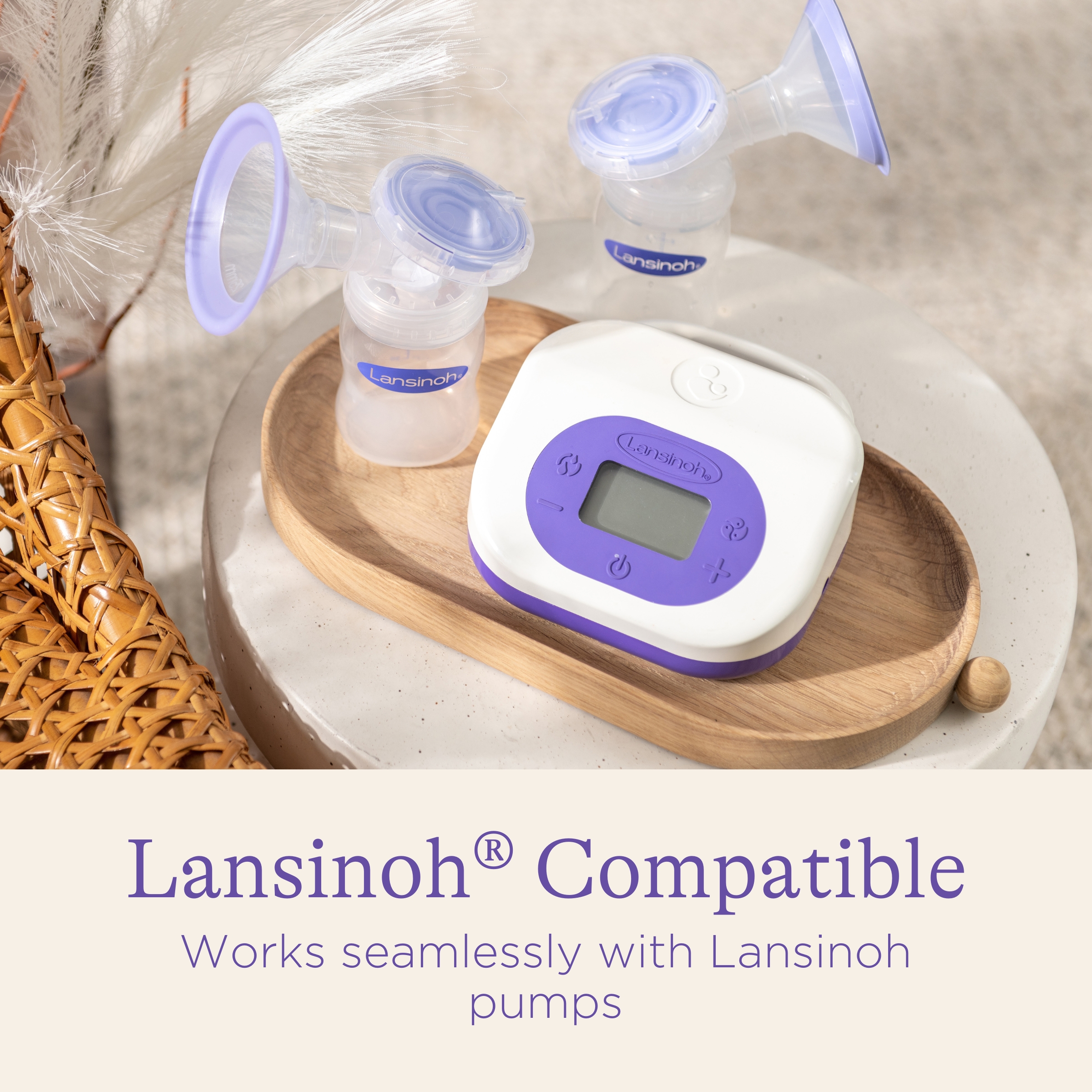 Lansinoh ComfortFit Breast Pump Flanges, Size 21mm, 2 Count Lansinoh