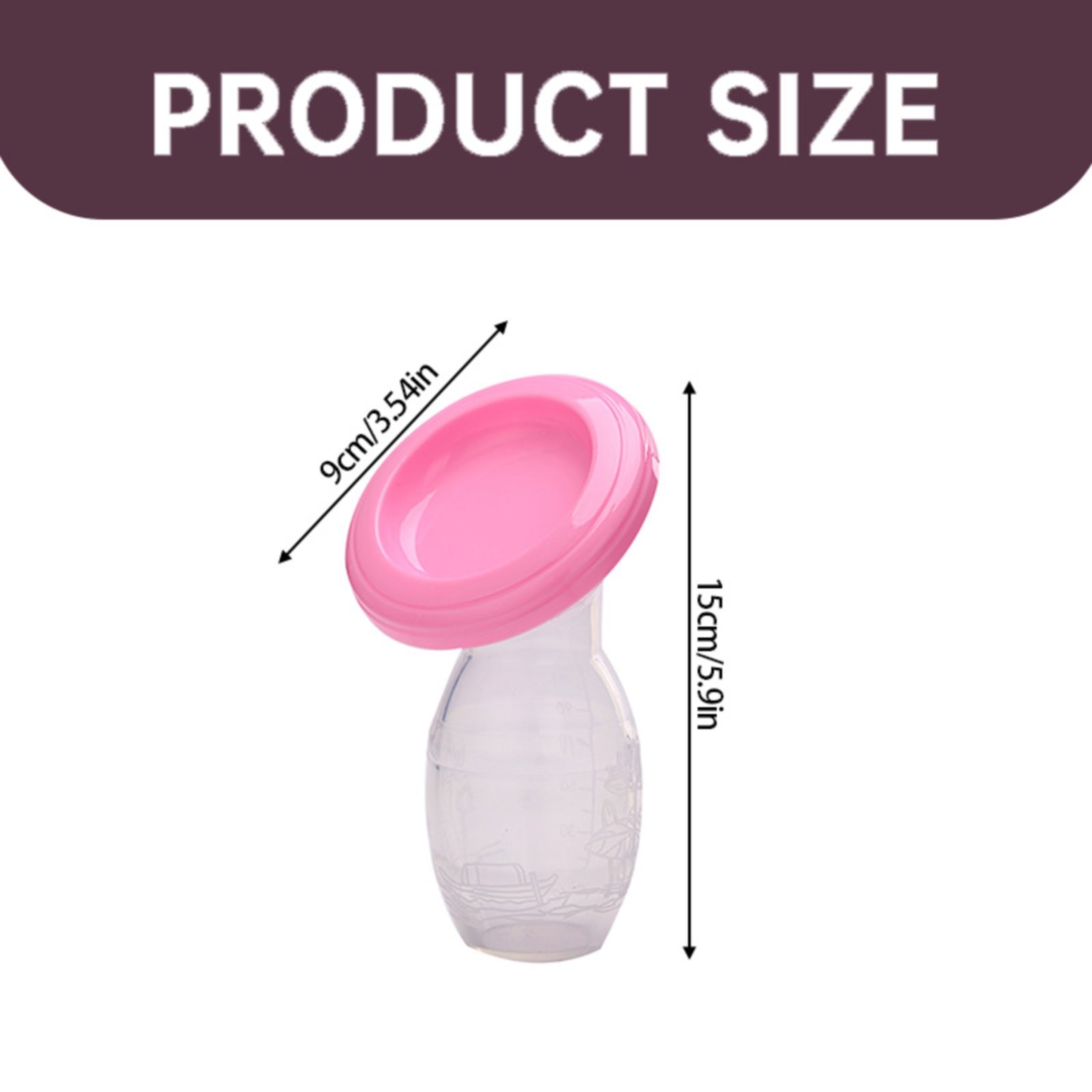 NAZISHW Manual Baby Breast Pump Food Grade Silicone Milk Collector With Lid Breastfeeding Tool NAZISHW