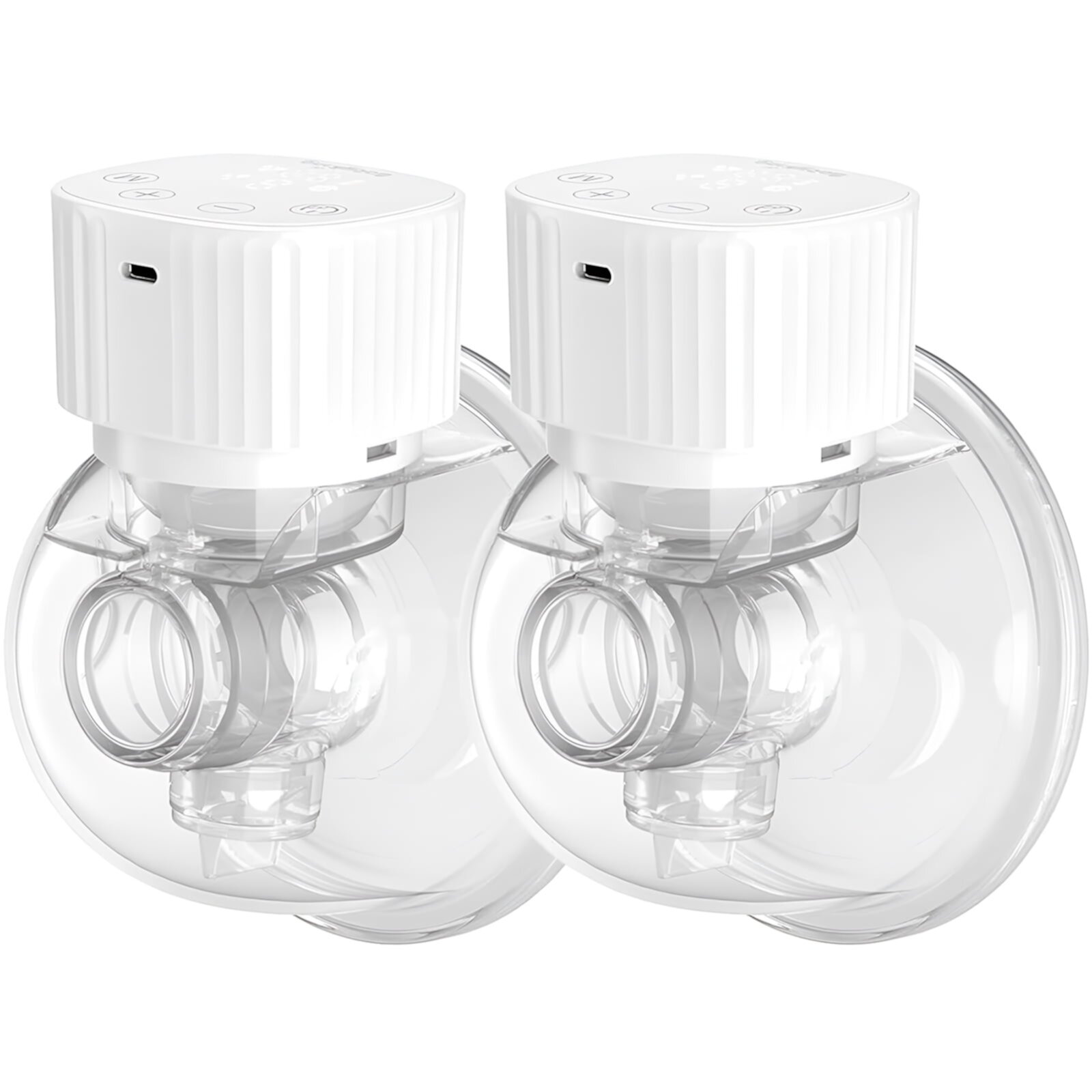 Breast Pump, Yadala Hands Free Breast Pump Portable Double Electric Breast Pump with 3 Modes and 9 Levels, White Yadala