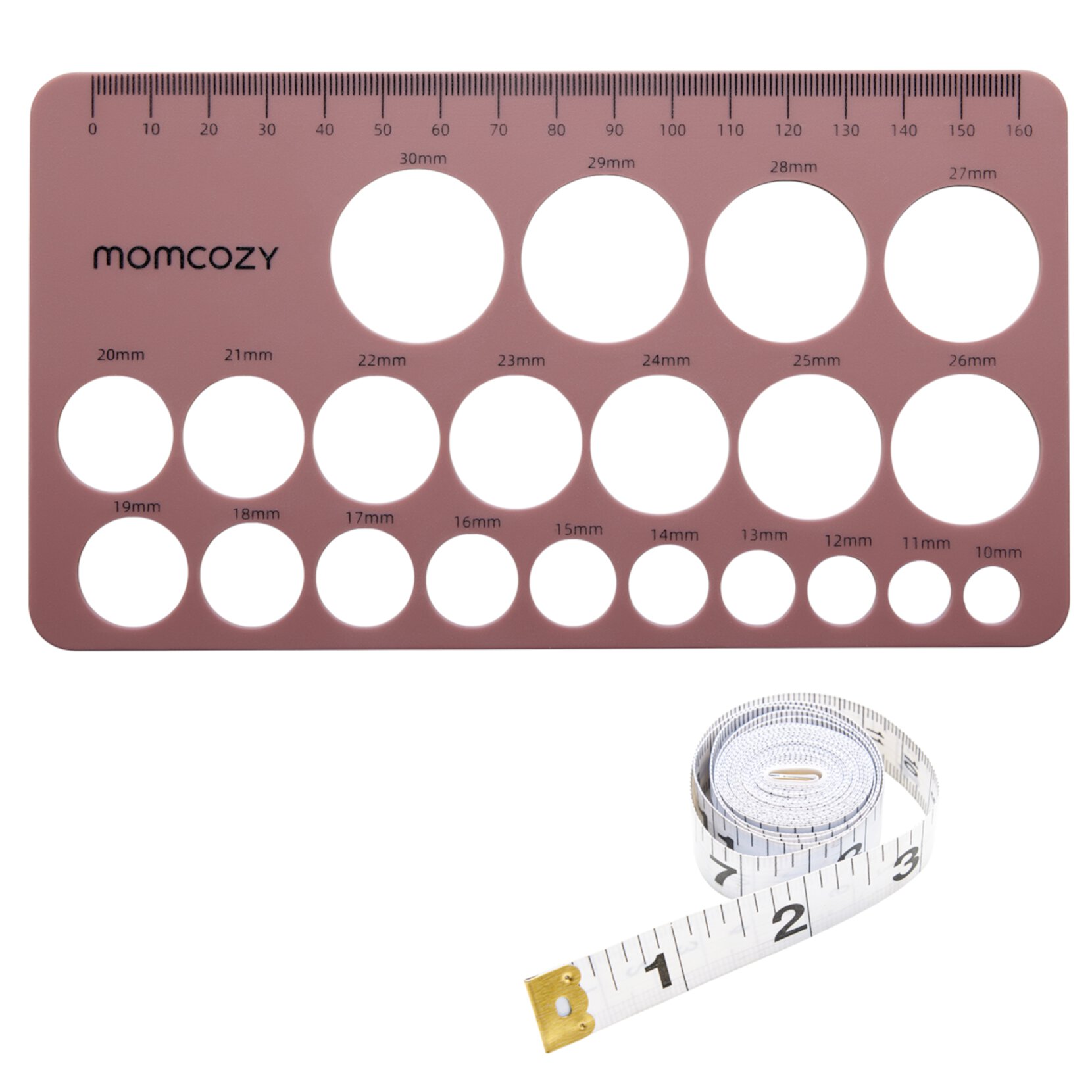 Momcozy Nipple Ruler, Nipple Ruler for Flange Sizing, Measurement Tool of Breast Pump Sizing for Momcozy, Medela, Spectra, Lansinoh Momcozy