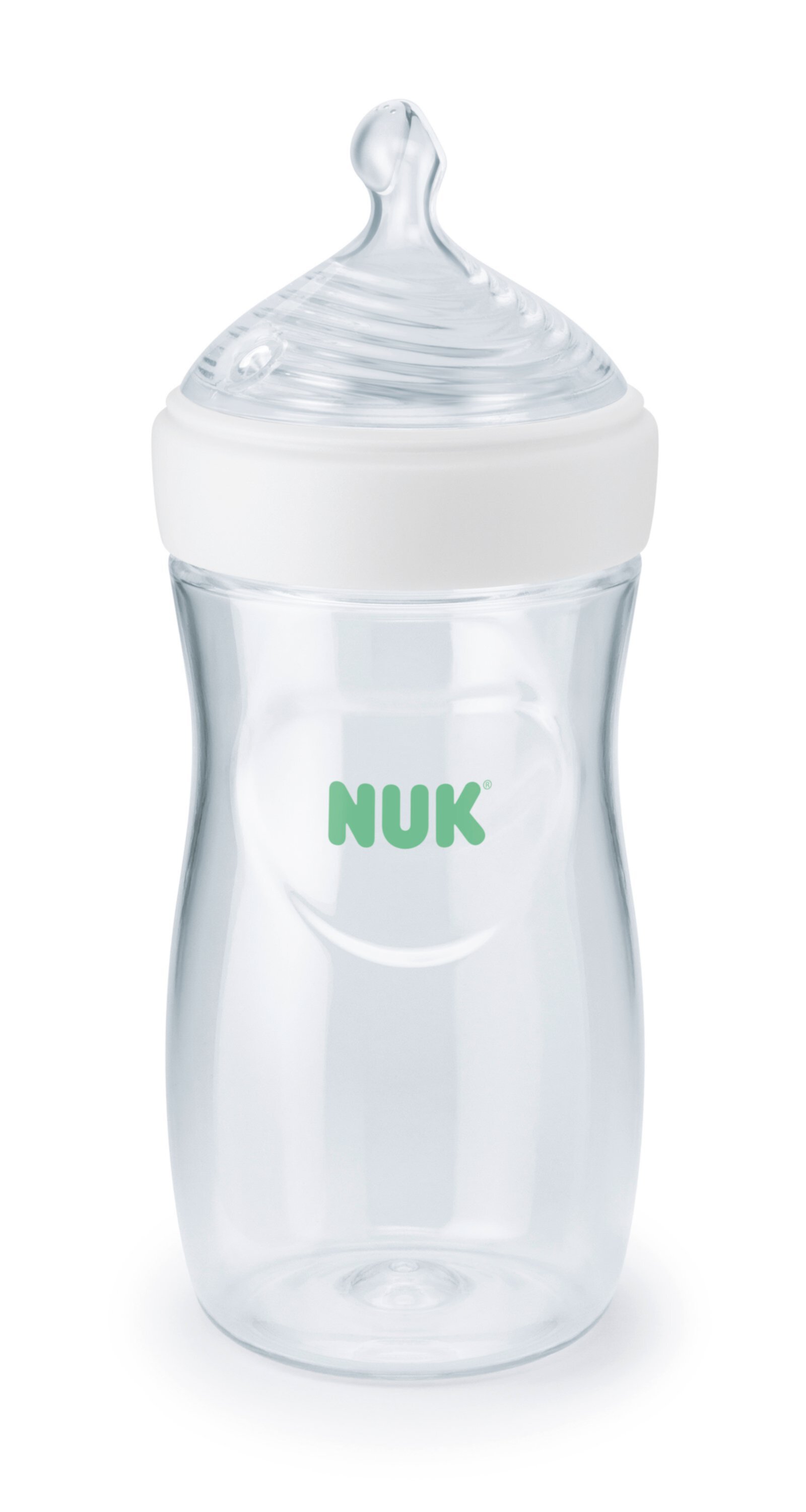 NUK Simply Natural Bottle with SafeTemp, Clear, 9 oz NUK