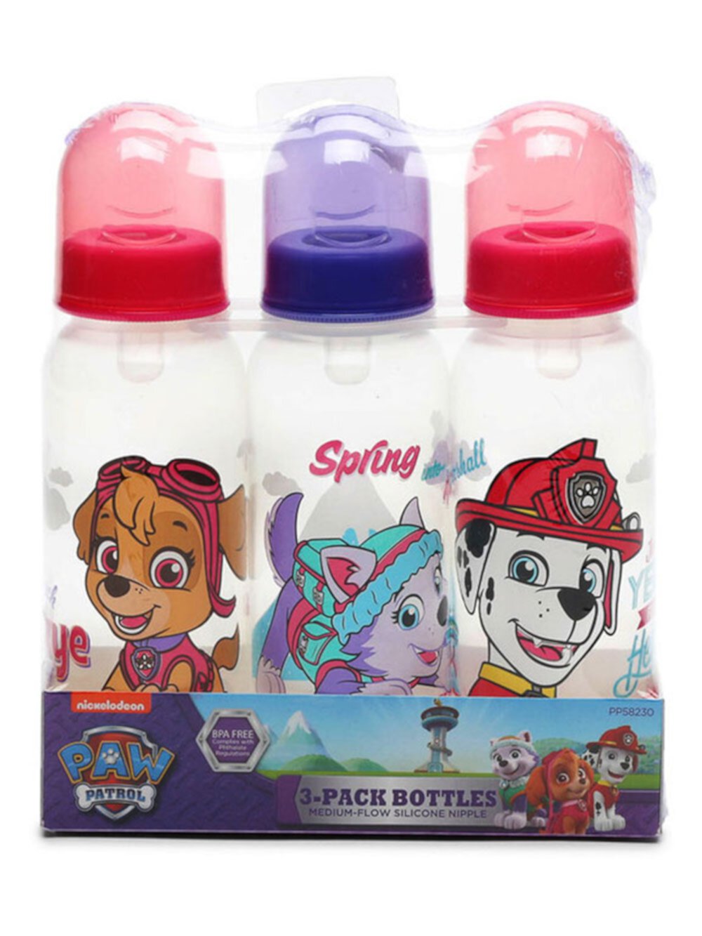 Paw Patrol "Reach Skye High!" 3-Pack Bottes (9 oz.) - pink/multi, one size Paw Patrol