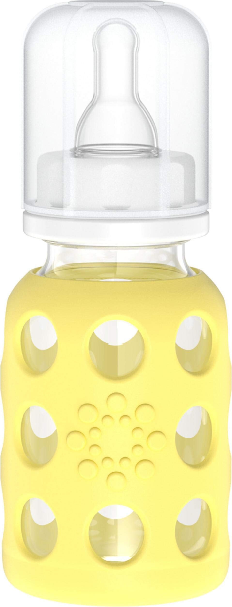 Lifefactory 4 oz Glass Baby Bottle with Protective Silicone Sleeve - Mint Lifefactory