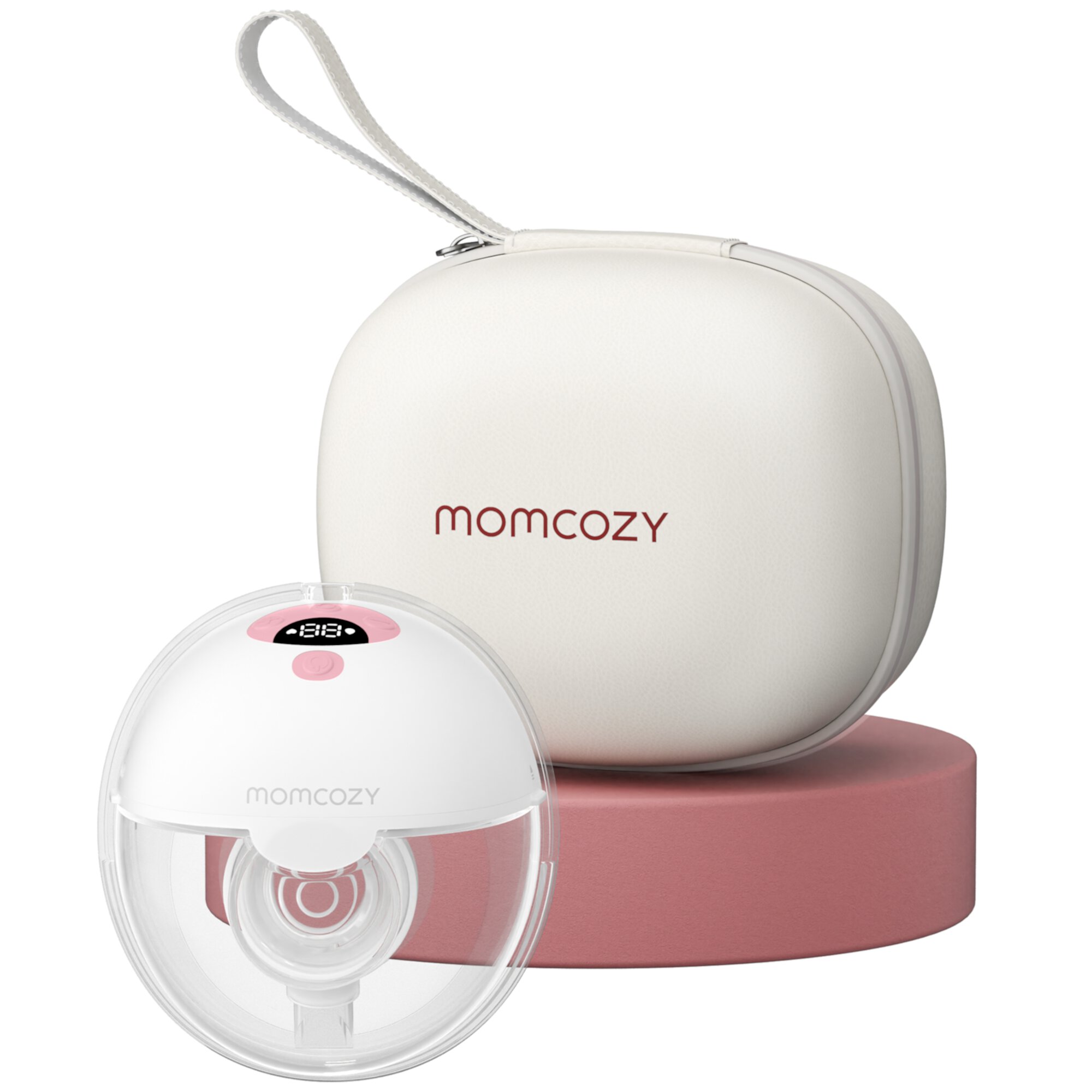 Momcozy Breast Pump Hands Free M5 Pinky, 3 Modes & 9 Levels Electric Breast Pump, 24mm, 1 Pack Pink Momcozy