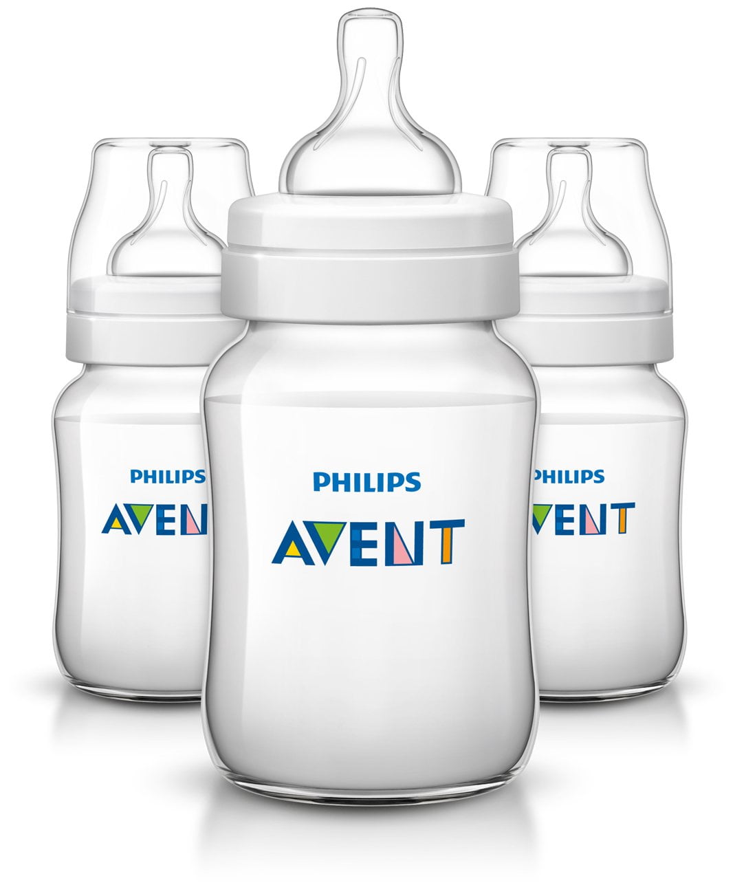 Philips Avent Anti-Colic BPA-Free Baby Bottles - 9oz, Clear, 3 ct Philips Avent