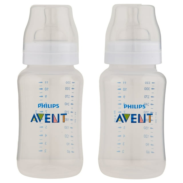 Philips Avent Anti-Colic Baby Bottles Clear 11 oz 2 Ct Philips Avent