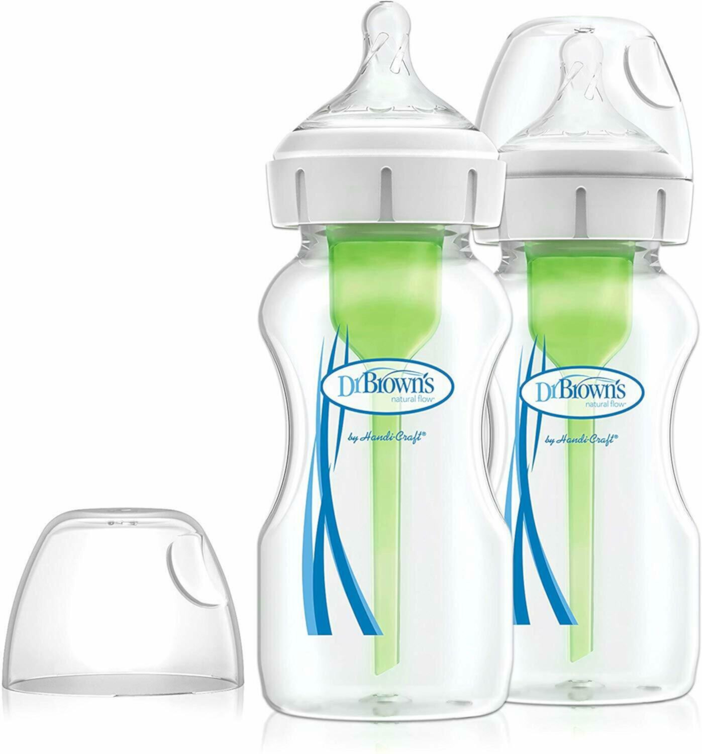 Dr Brown's Options+ Anti-Colic Wide Neck Baby Bottles, 270ml Twin Pack Visit the Dr. Brown's Store