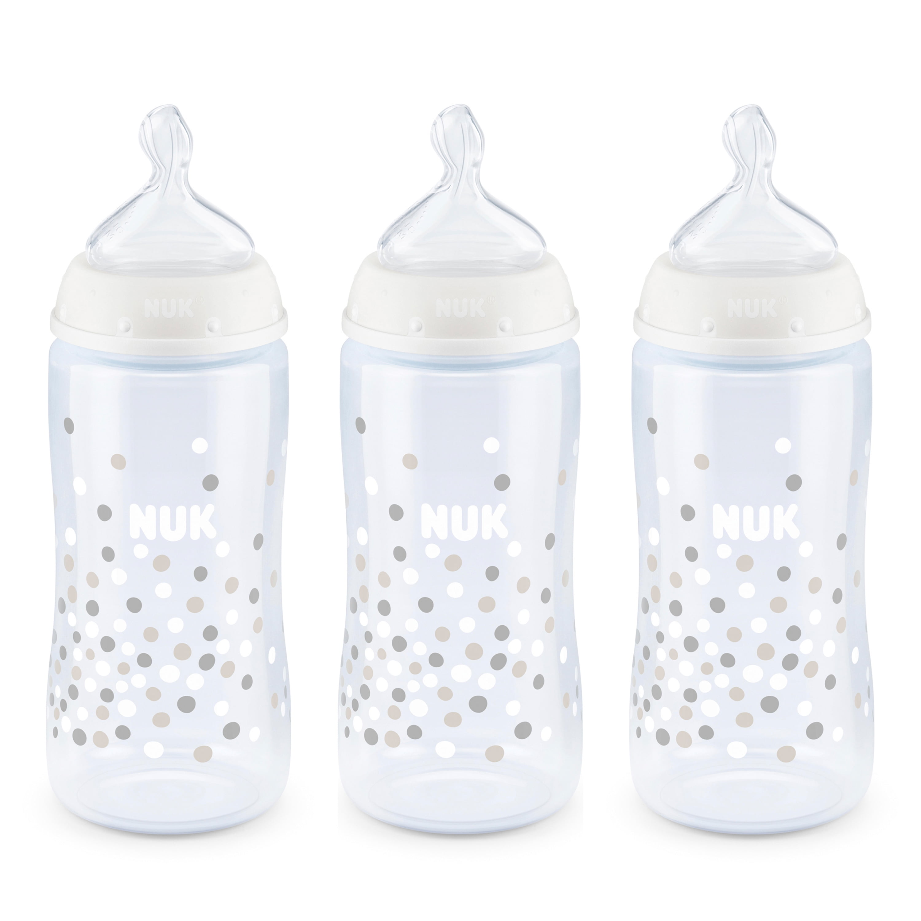 NUK Smooth Flow Anti-Colic Bottle, 10 oz, 3-Pack NUK