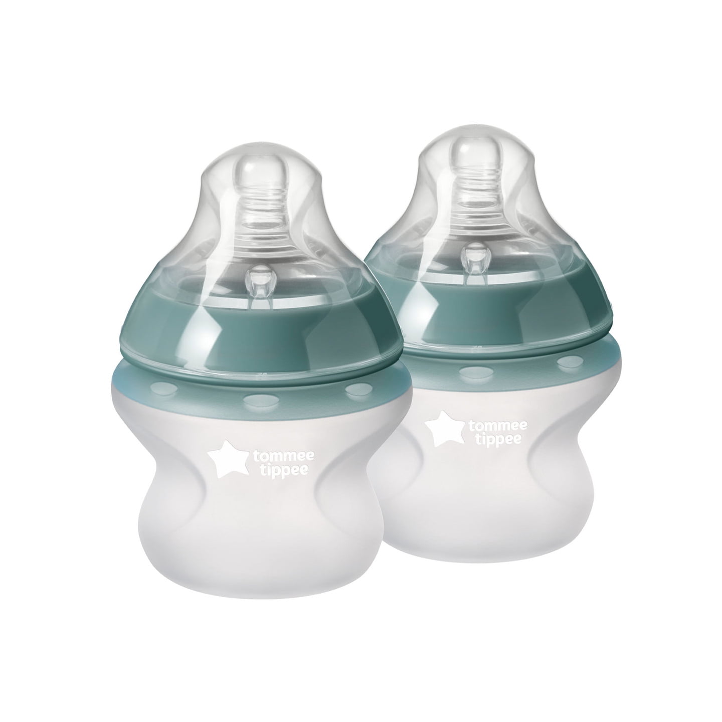 Tommee Tippee Closer to Nature Soft Feel Silicone Baby Bottle, Slow Flow Breast-like Nipple with Anti-Colic Valve, Stain and Odor Resistant, 5oz, 2 Count Tommee Tippee