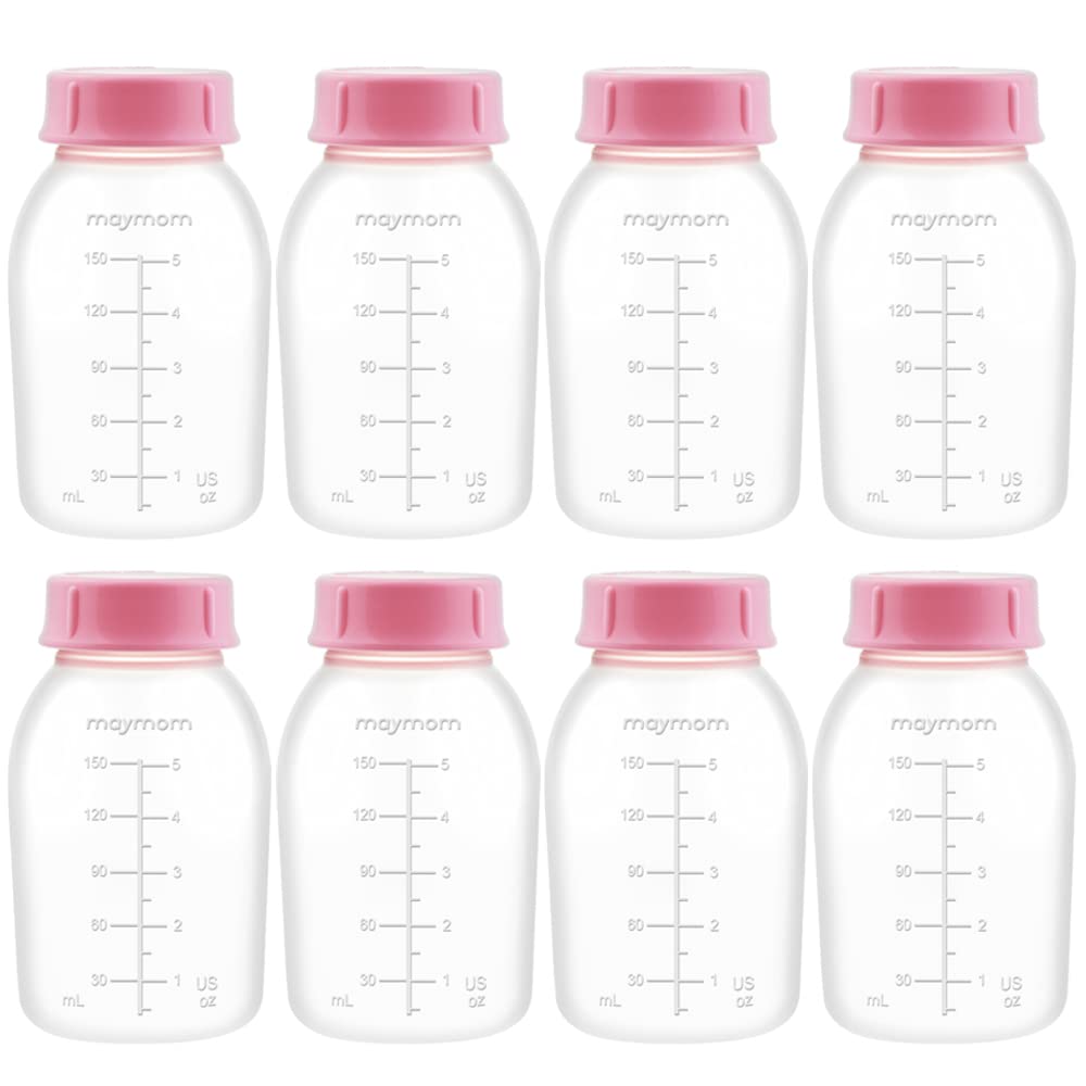 Maymom Breast Pump Bottle Compatible with Medela Ameda Mya Joy Purely Yours Pumps, 8pc Maymom