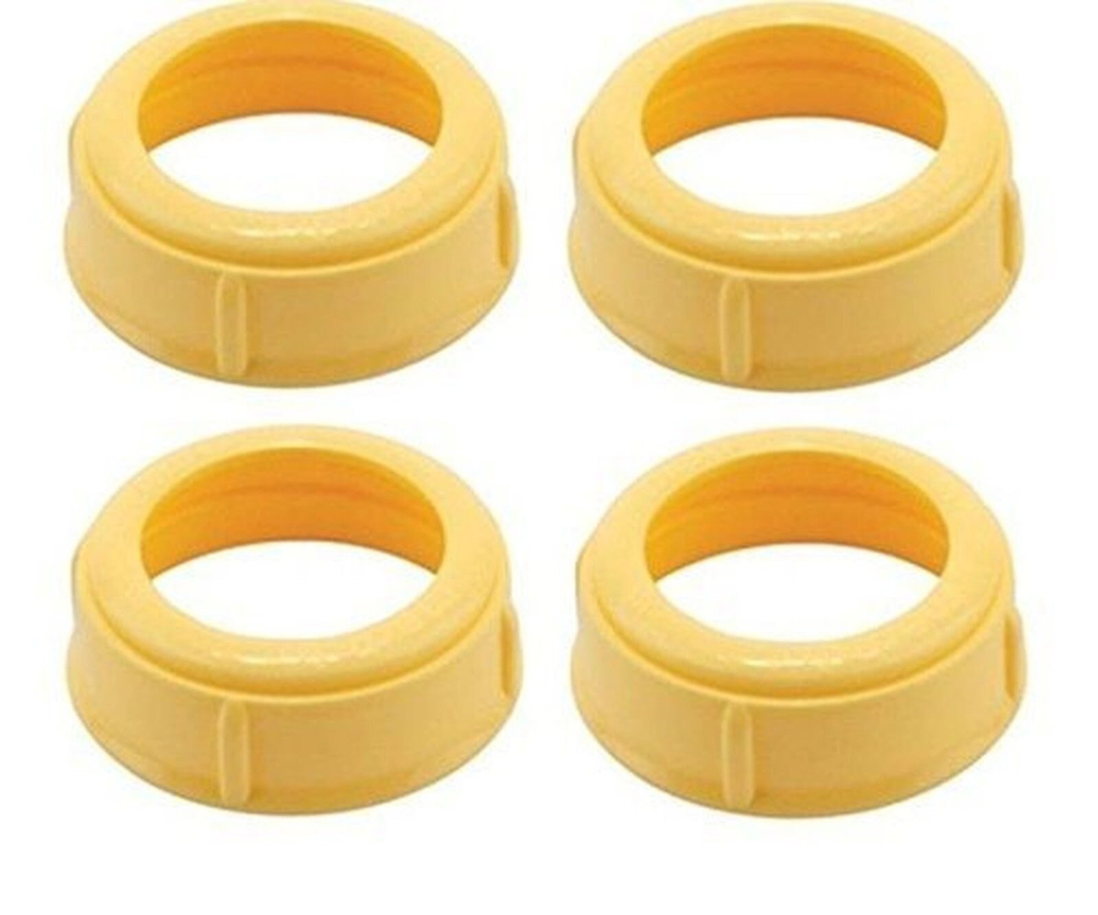 4 Pack - Medela Bottle Nipple Collars Rings New! For Slow or Medium Flow Wide Base (4 Collars) Medela