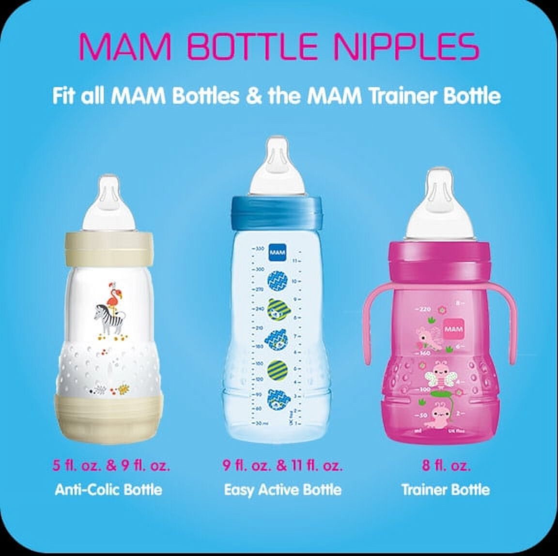 MAM Size 0 Extra Slow Flow Bottle Nipple, 0+ Months, 2 Pack MAM