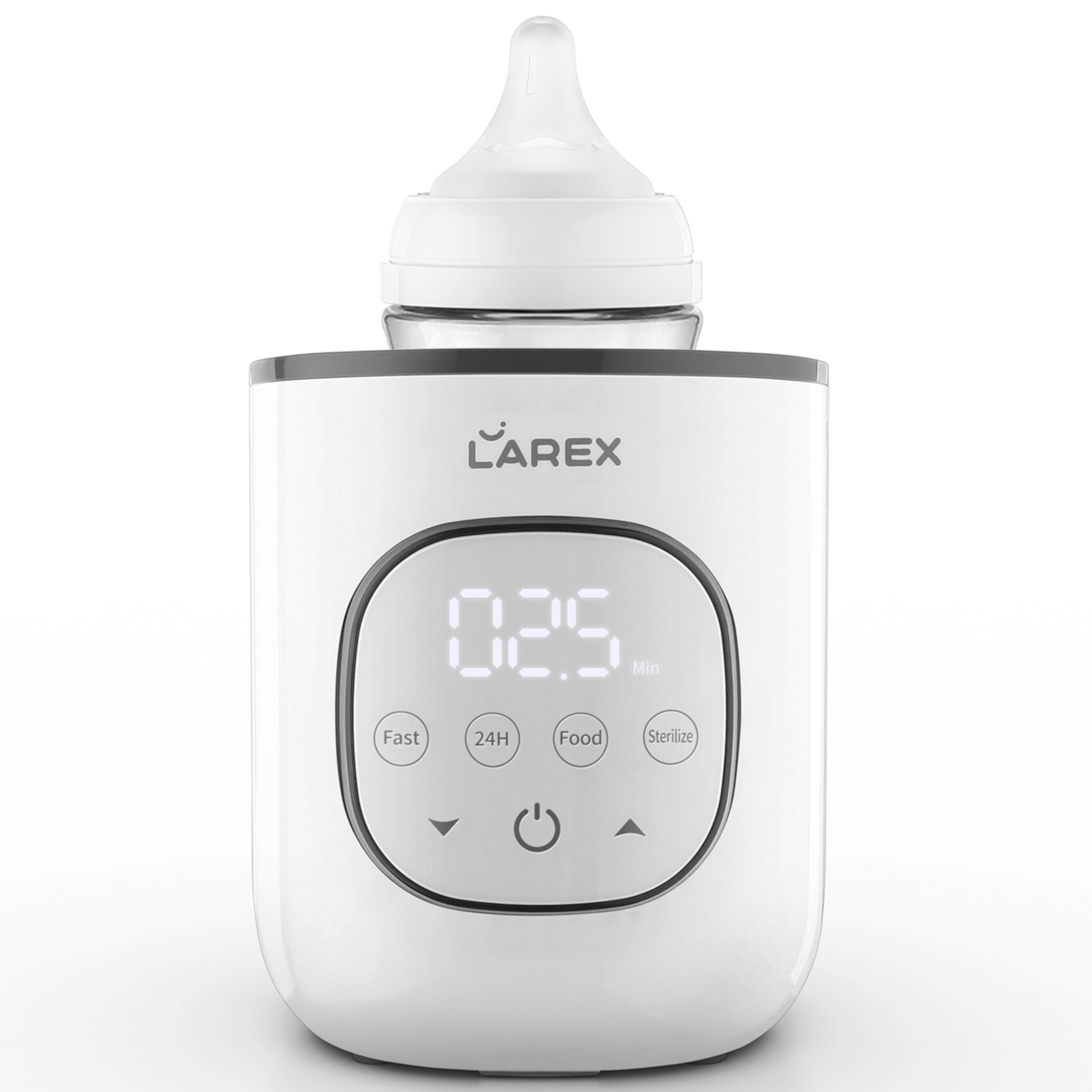 LAREX Bottle Warmer, Fast Bottle Warmer Baby Bottle Warmer, 8-in-1 Baby Milk Warmer BPA Free with Digital Display, Bottle Warmers for All Bottles Larex