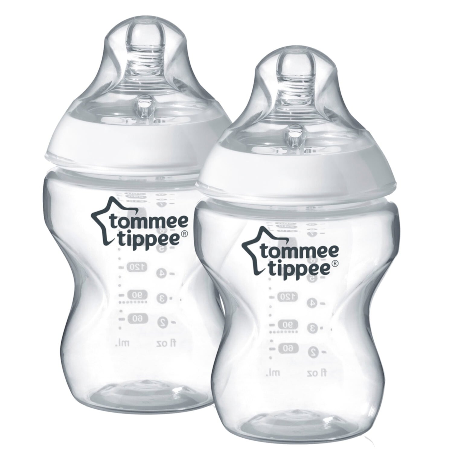 Tommee Tippee Closer to Nature Baby Bottle | Breast-Like Nipple with Anti-Colic Valve, BPA-free – 9-ounce, 4 Count Tommee Tippee