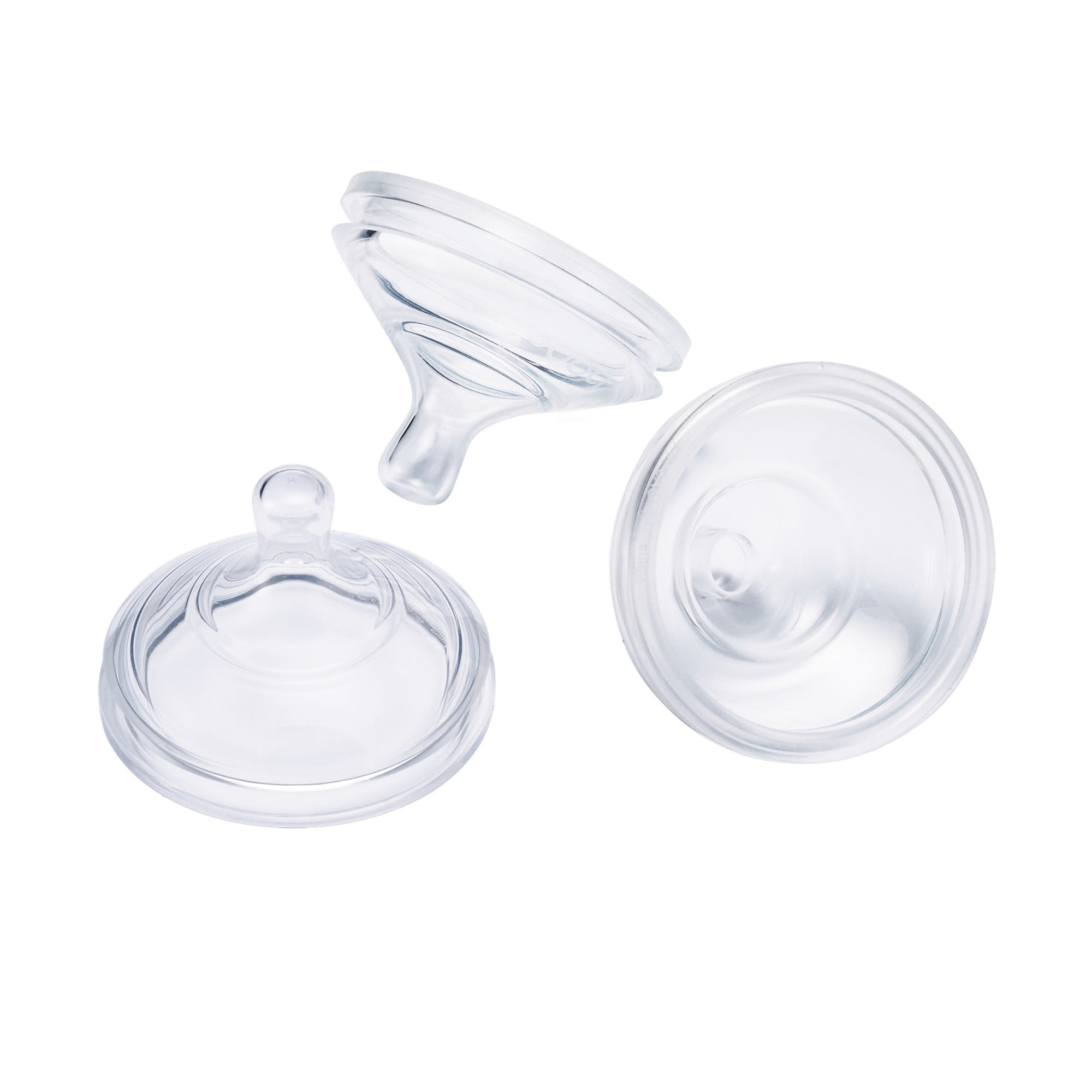 Boon® NURSH™ Silicone Replacement Nipple, Air-Free Feeding, Stage 2 Medium Flow, 3 Months and up (Pack of 3) Boon