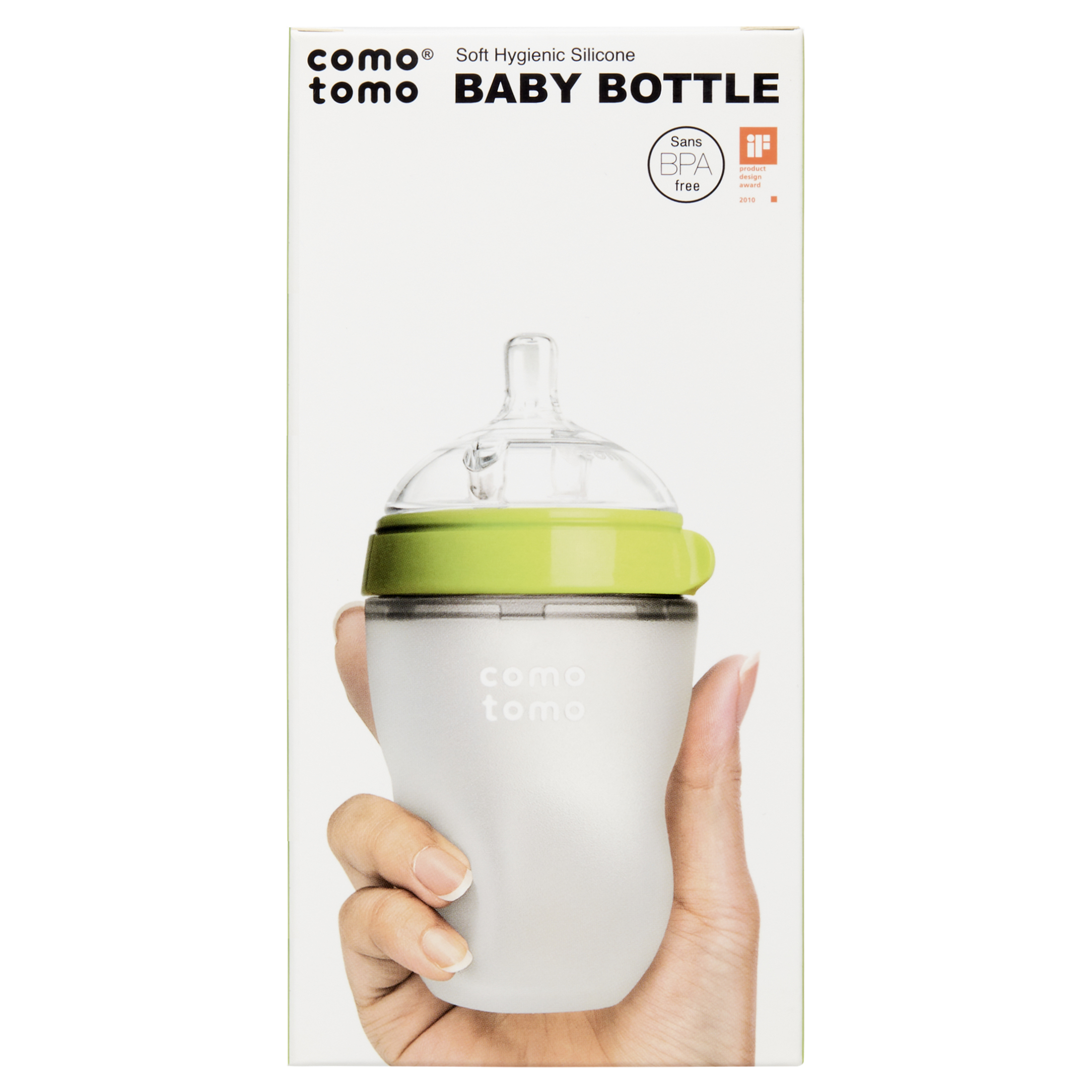 Comotomo Baby Bottle, Green, 8 oz Comotomo