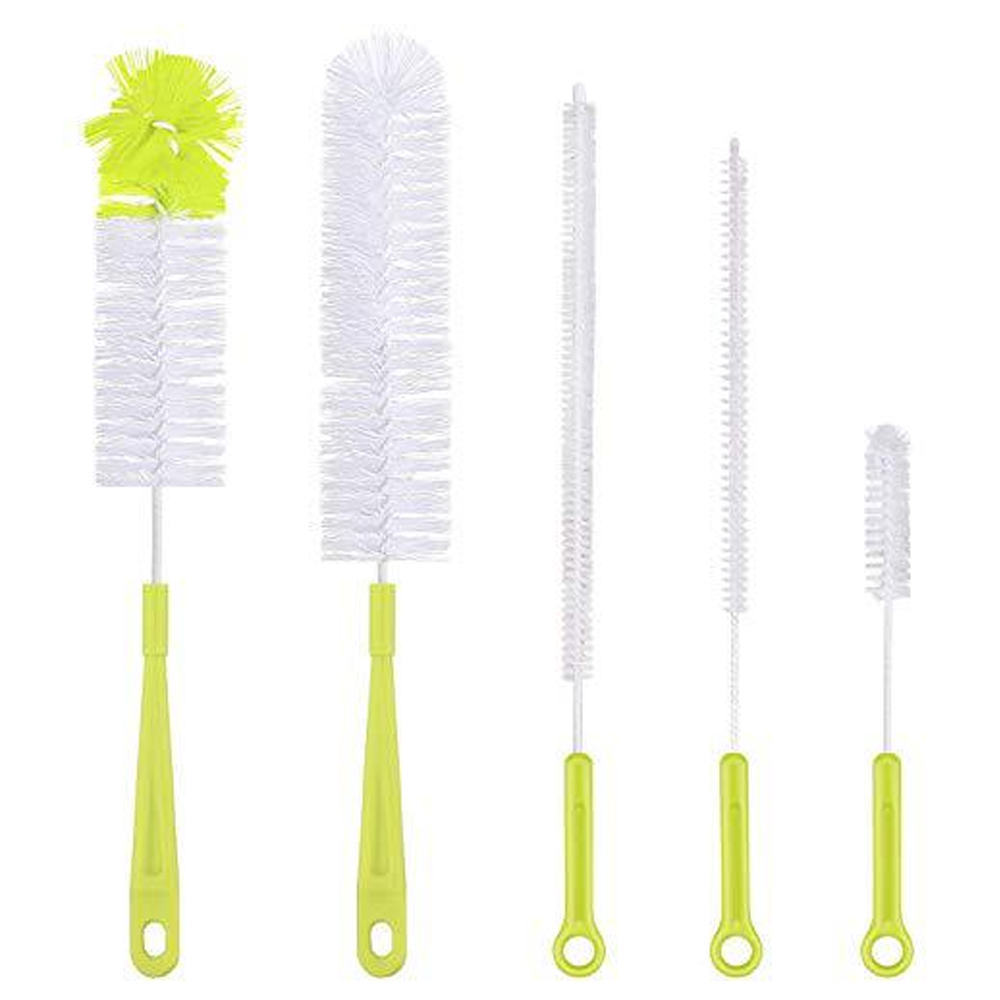 5-Pack Bottle Brush Cleaner - Long Handle Water Bottle Straw Cleaner Brush for Washing Narrow Neck Decanter, Sports Baby Bottle Cleaner Zendure