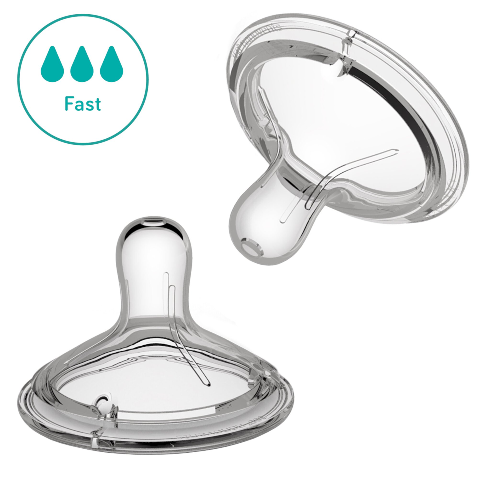 Nanobebe Baby Bottle Nipple, Fast Flow Nanobebe