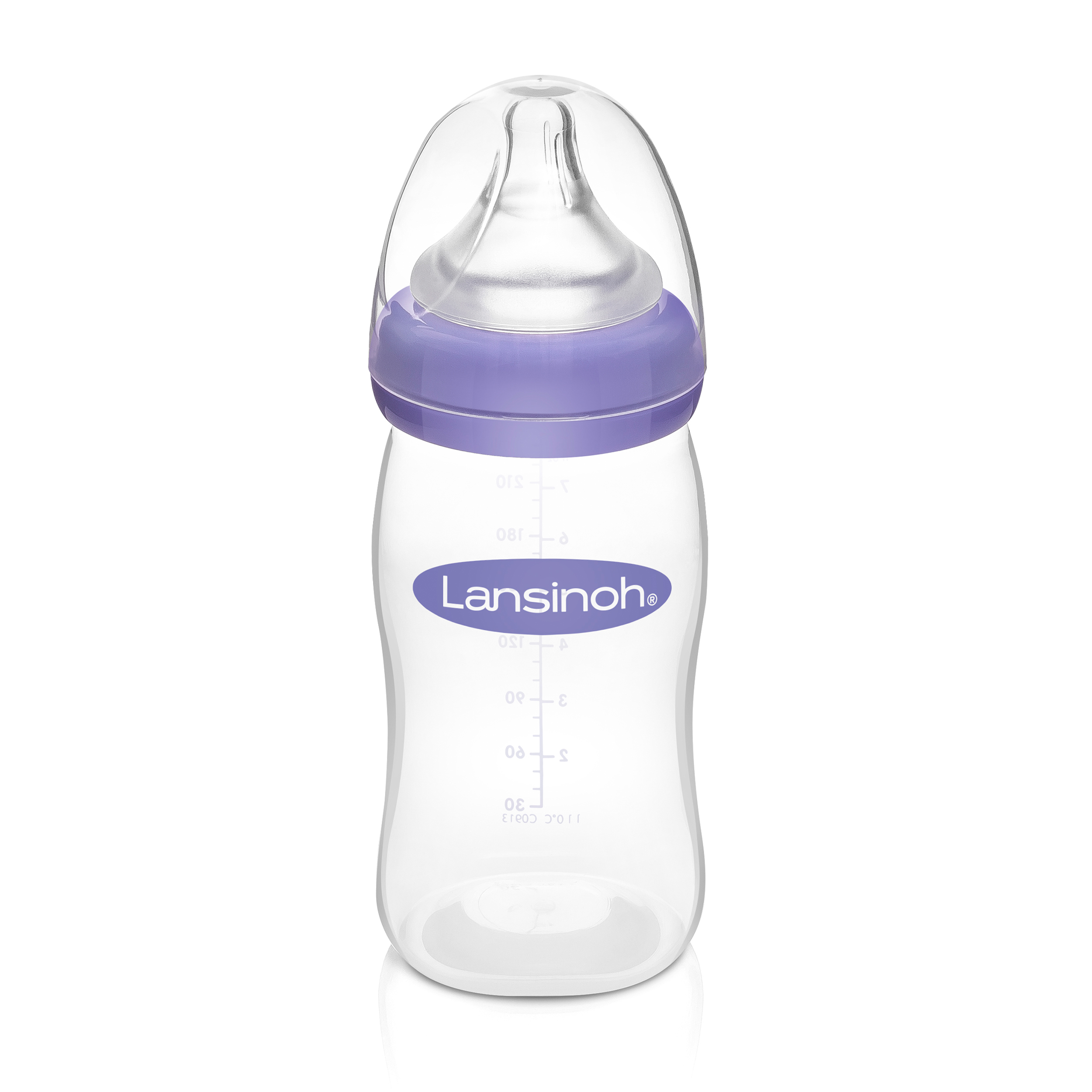 Lansinoh Breastfeeding Bottle for Baby with NaturalWave Nipple, 8 oz Lansinoh