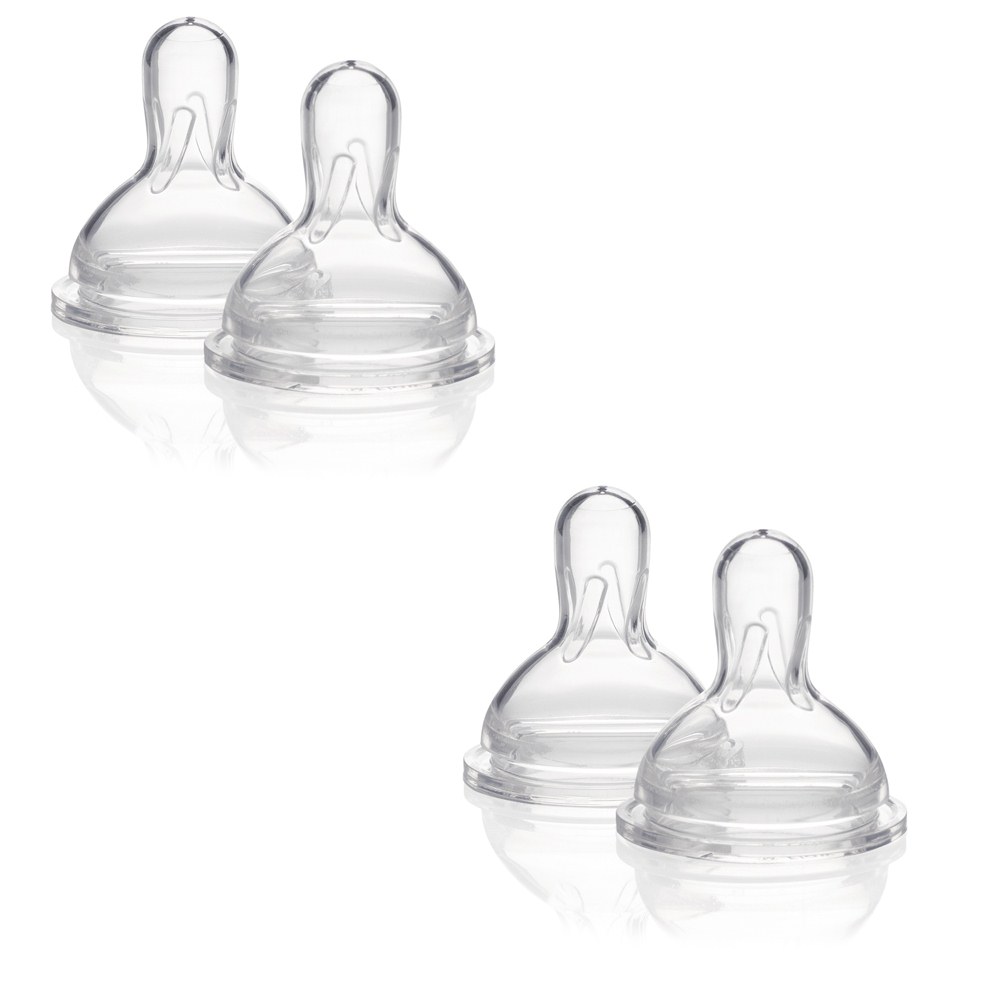 Medela Wide Base Nipple- Medium Flow (2 packs of 3) Medela