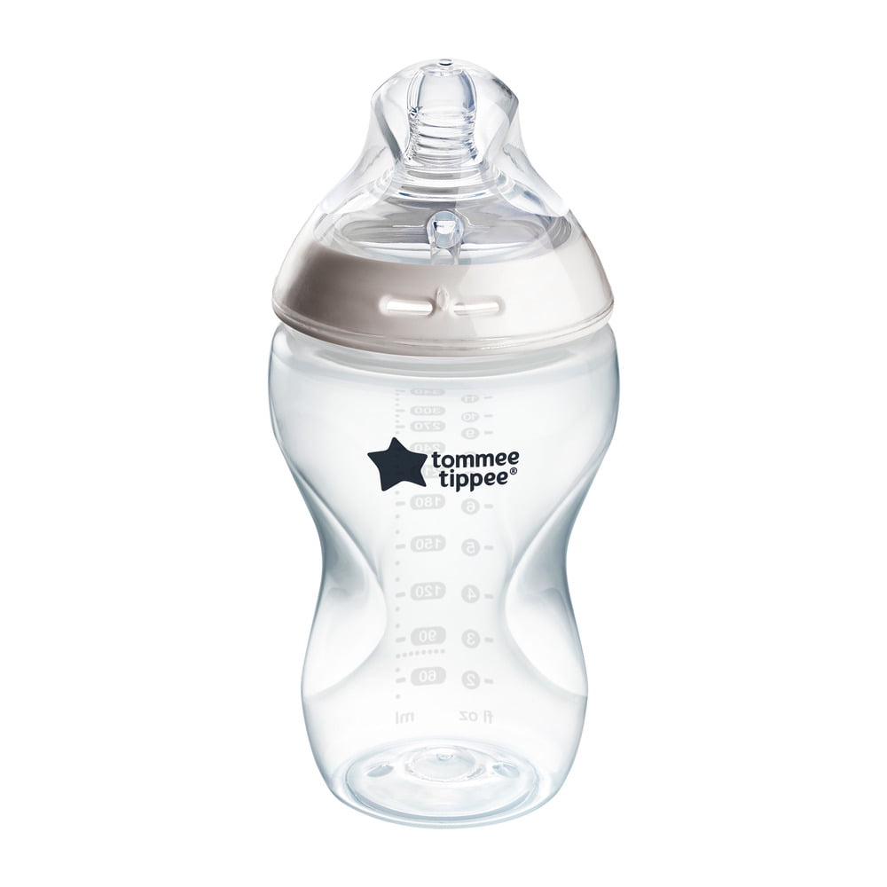 Tommee Tippee Natural Start Anti-Colic Baby Bottle, 11oz, Medium-Flow and Thicker Feed Breast-Like Nipple, Anti-Colic Valve, 1 Pack Tommee Tippee