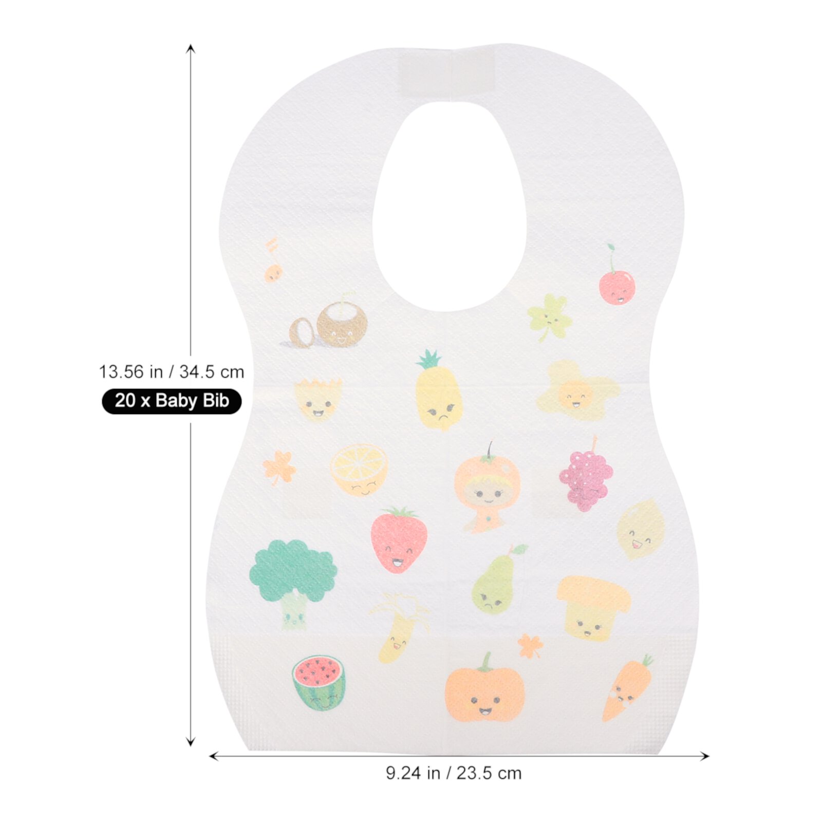 NUOLUX 20pcs Disposable Baby Bib Stain Odor Resistant Toddler Bib Cartoon Toddler Bib NUOLUX