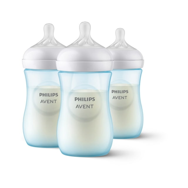 Avent 3-Pack Natural Wide-Neck Bottles (9 oz.) - pink, one size Avent