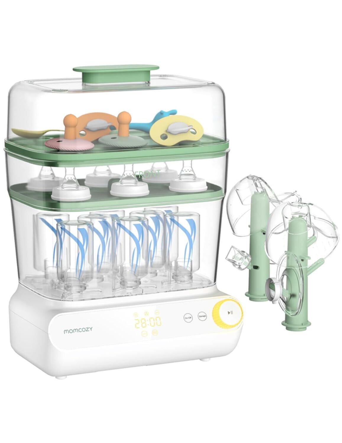 Momcozy 3 Layers Large Bottle Sterilizer and Dryer, Fast Sterilize and Dry Momcozy