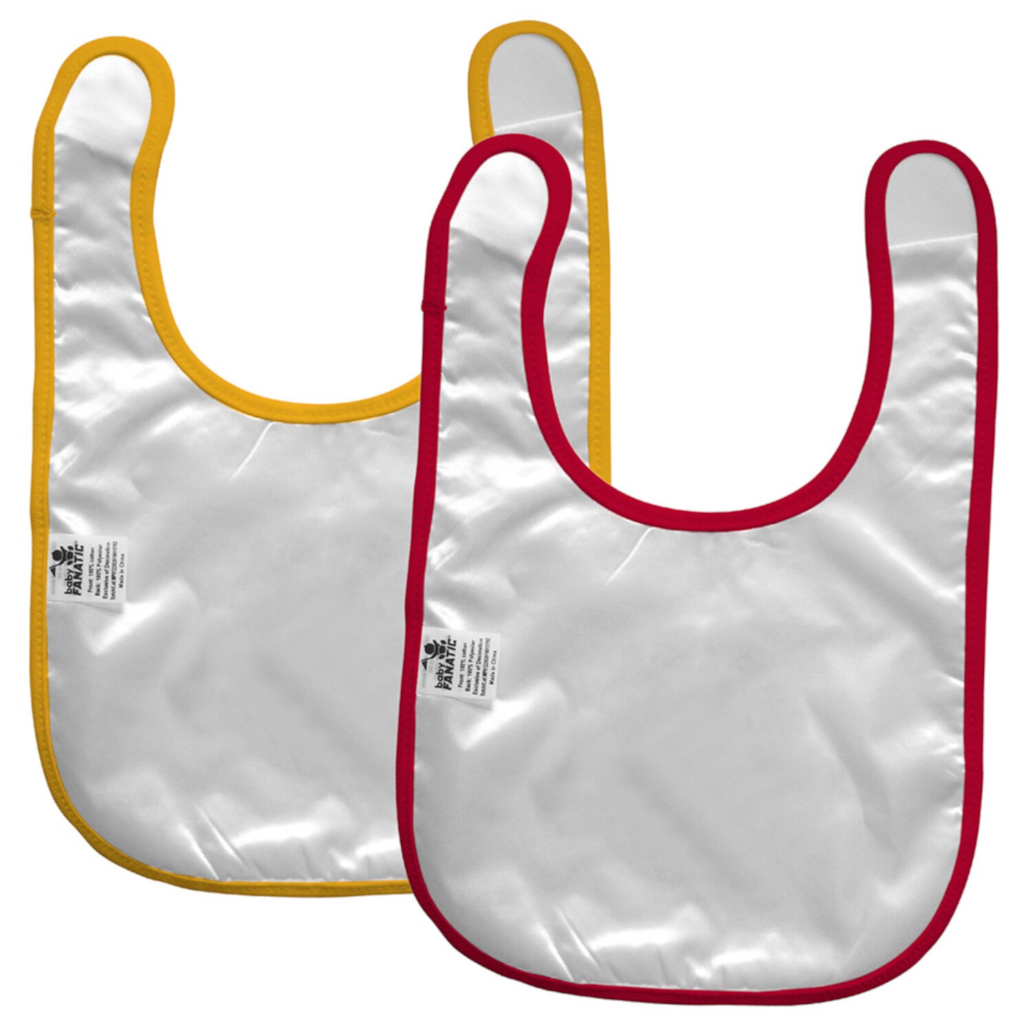 BabyFanatic Officially Licensed Unisex Baby Bibs 2 Pack - NFL Kansas City Chiefs Baby Fanatic