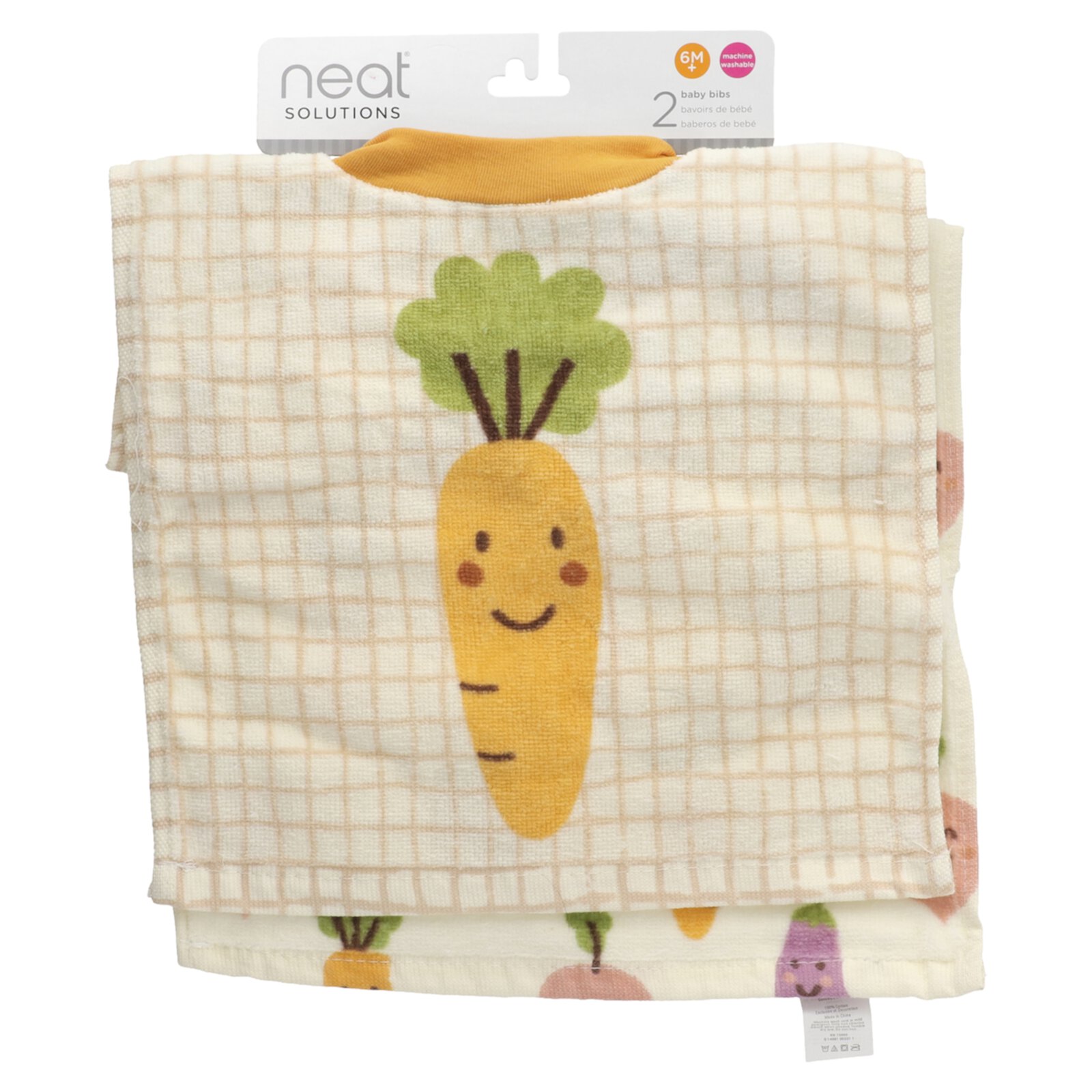 Neat Solutions Baby Bibs, 6M+, Veggies, 2 Count Neat Solutions