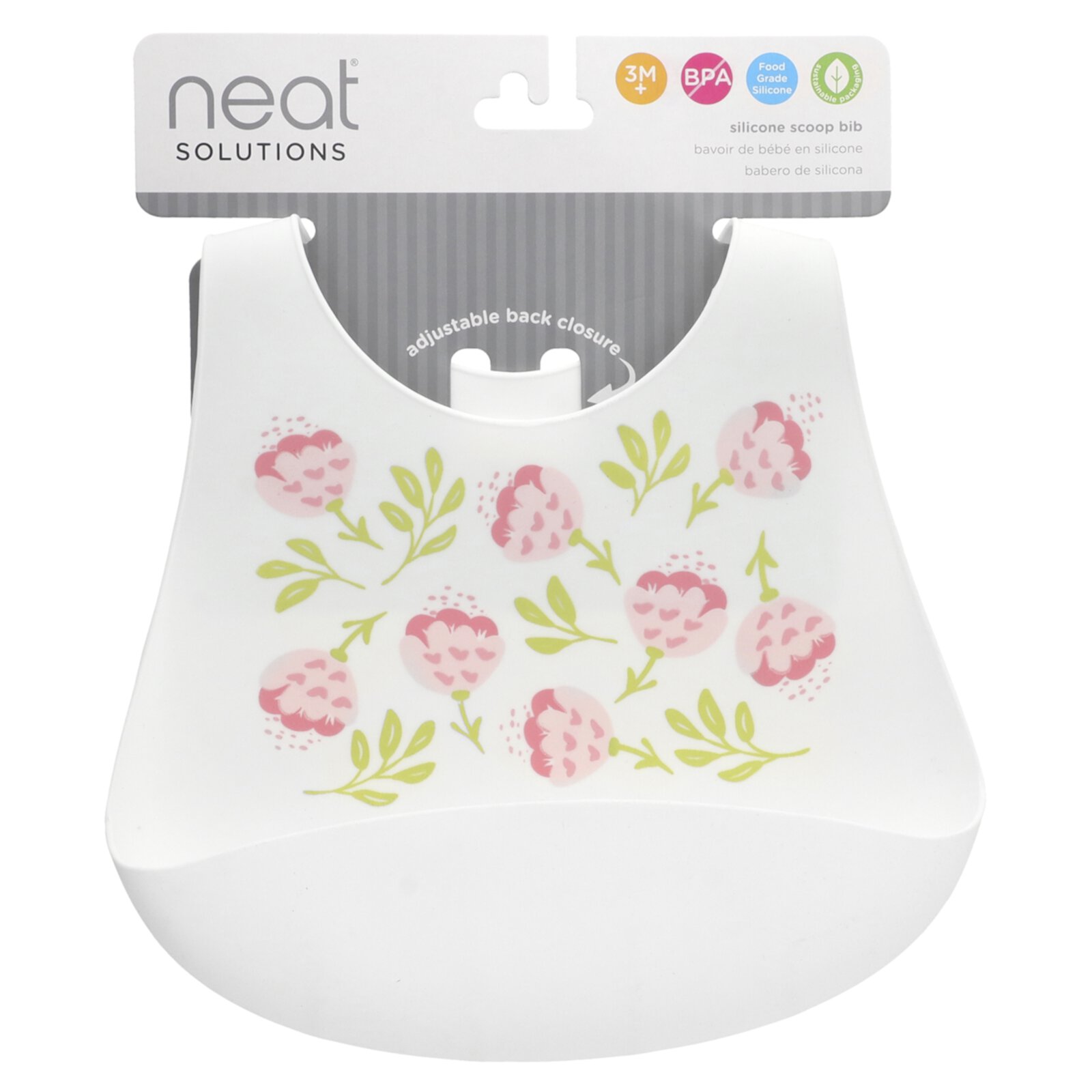 Neat Solutions Silicone Scoop Bib, 3M +, 1 Count Neat Solutions