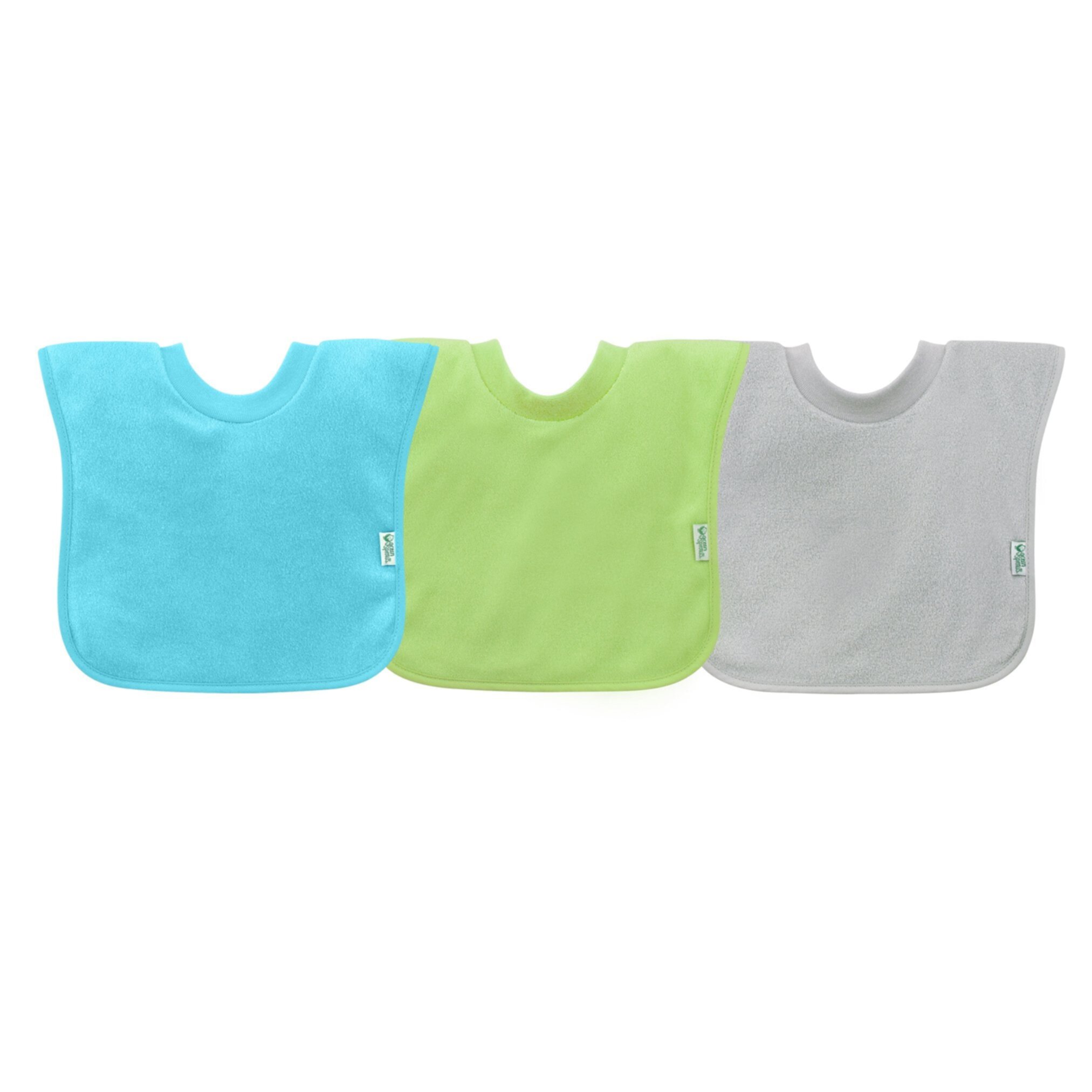 green sprouts Pull-over Stay-dry Toddler Bib (3pk)-Pink Set Green sprouts