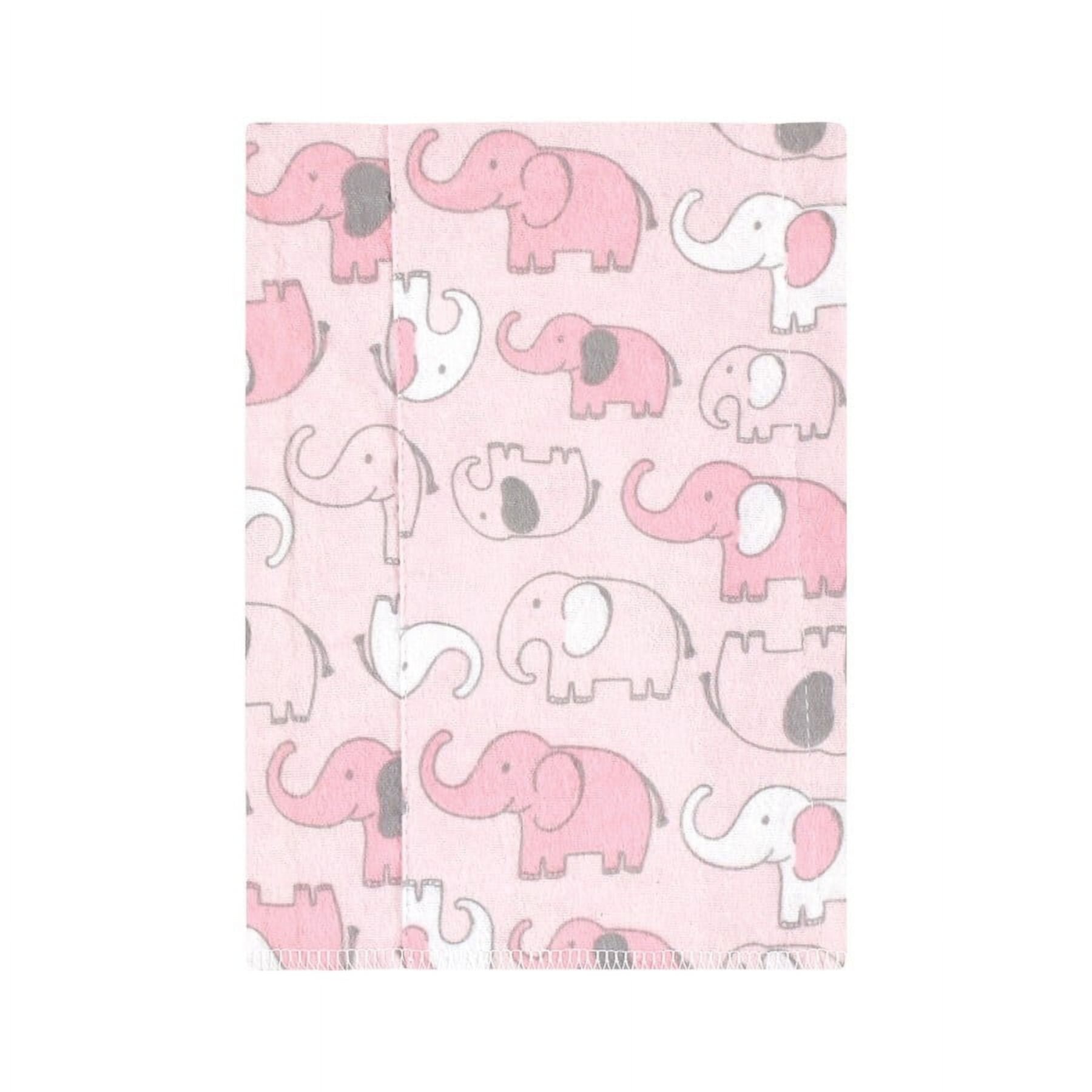 Hudson Baby Infant Girl Cotton Flannel Burp Cloths 4pk, Flamingos, One Size Hudson Baby