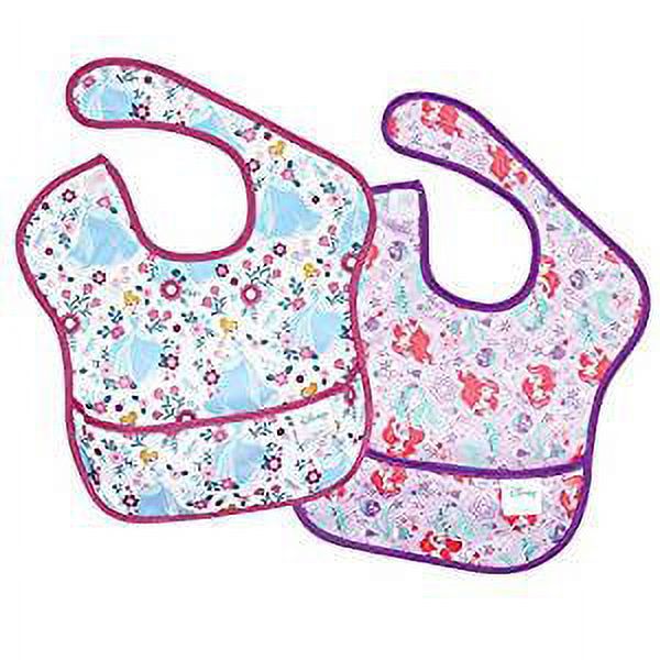 Bumkins Baby SuperBib 2-Pack, Disney - Princess, for Ages 6-24 months Bumkins