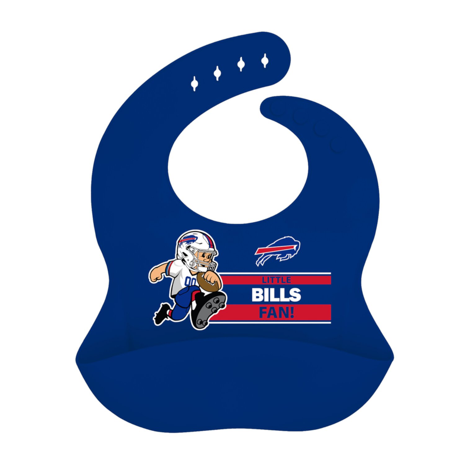 BabyFanatic Officially Licensed Unisex Silicone Baby Bib - NFL Buffalo Bills Baby Fanatic