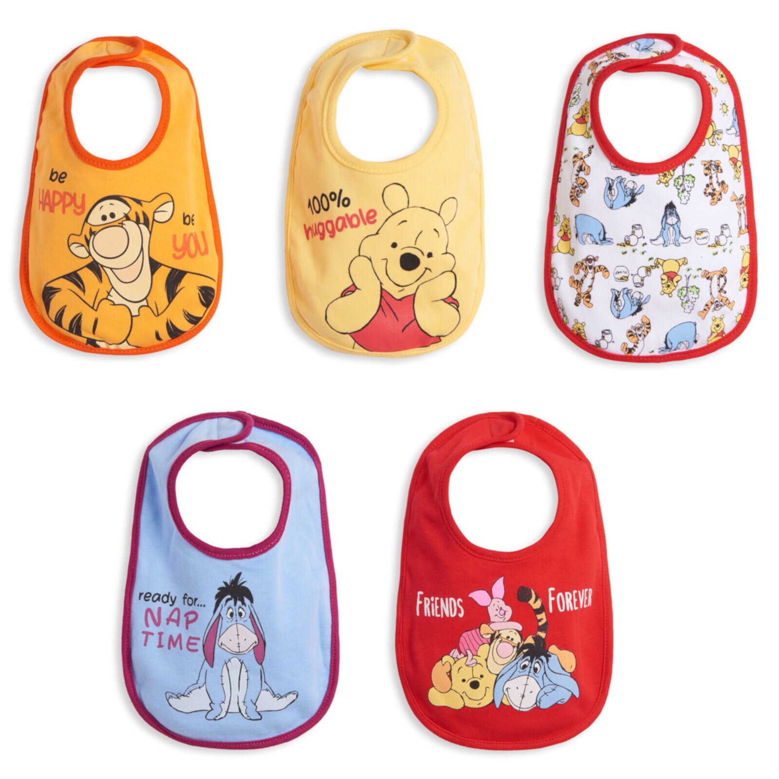 Disney Winnie the Pooh 5 Pack Bibs Newborn Disney