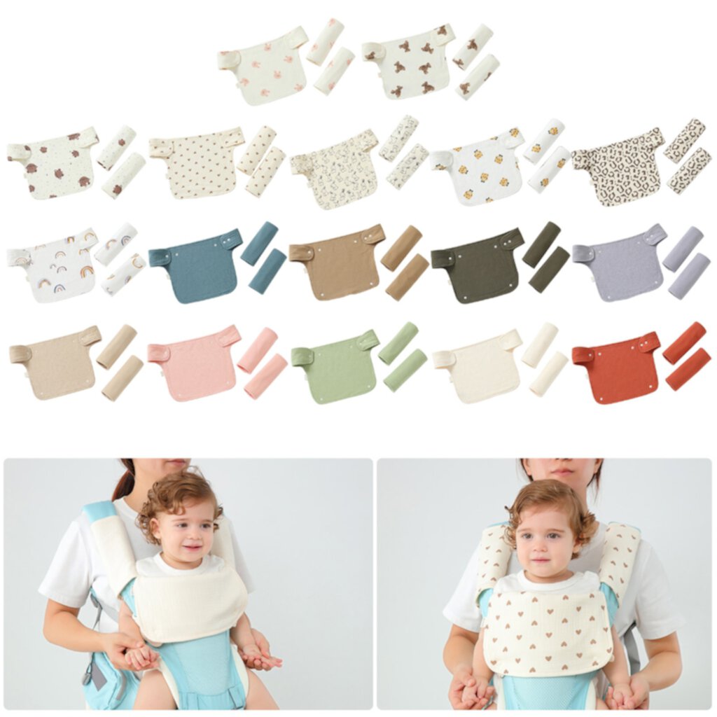 Multifunction Baby Strap Baby Waist Stool Drool Bib Saliva Towel for Baby Carrier Newborn Infants Drool Teething Pads HPDDIN