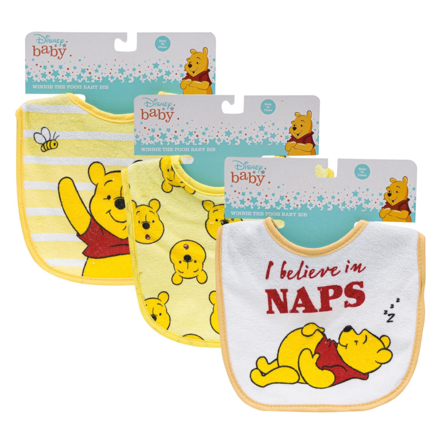 Disney Winnie The Pooh 3 Pack Bibs Disney