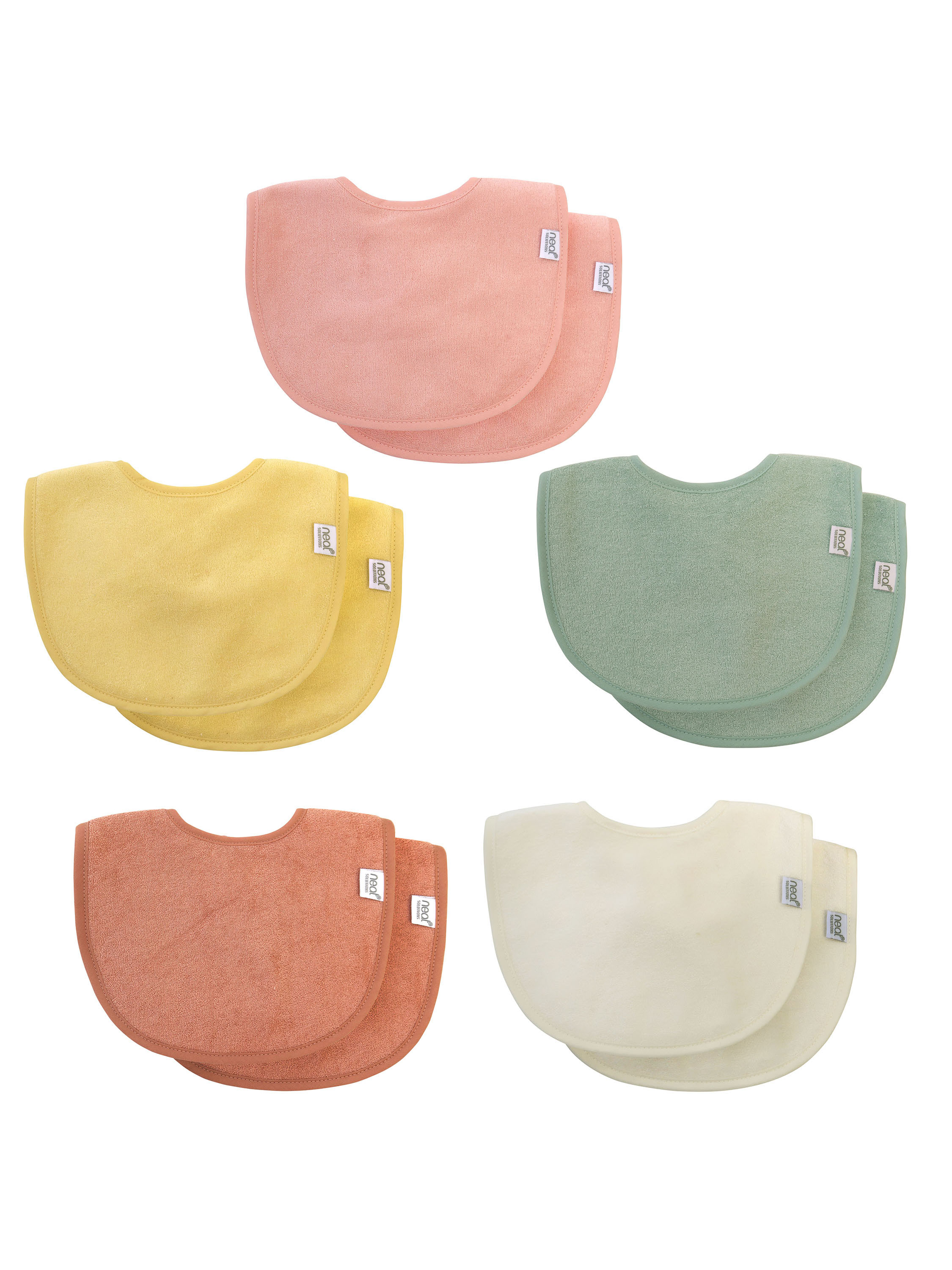 Neat Solutions 10 Pack Girl Infant Bib Neat Solutions