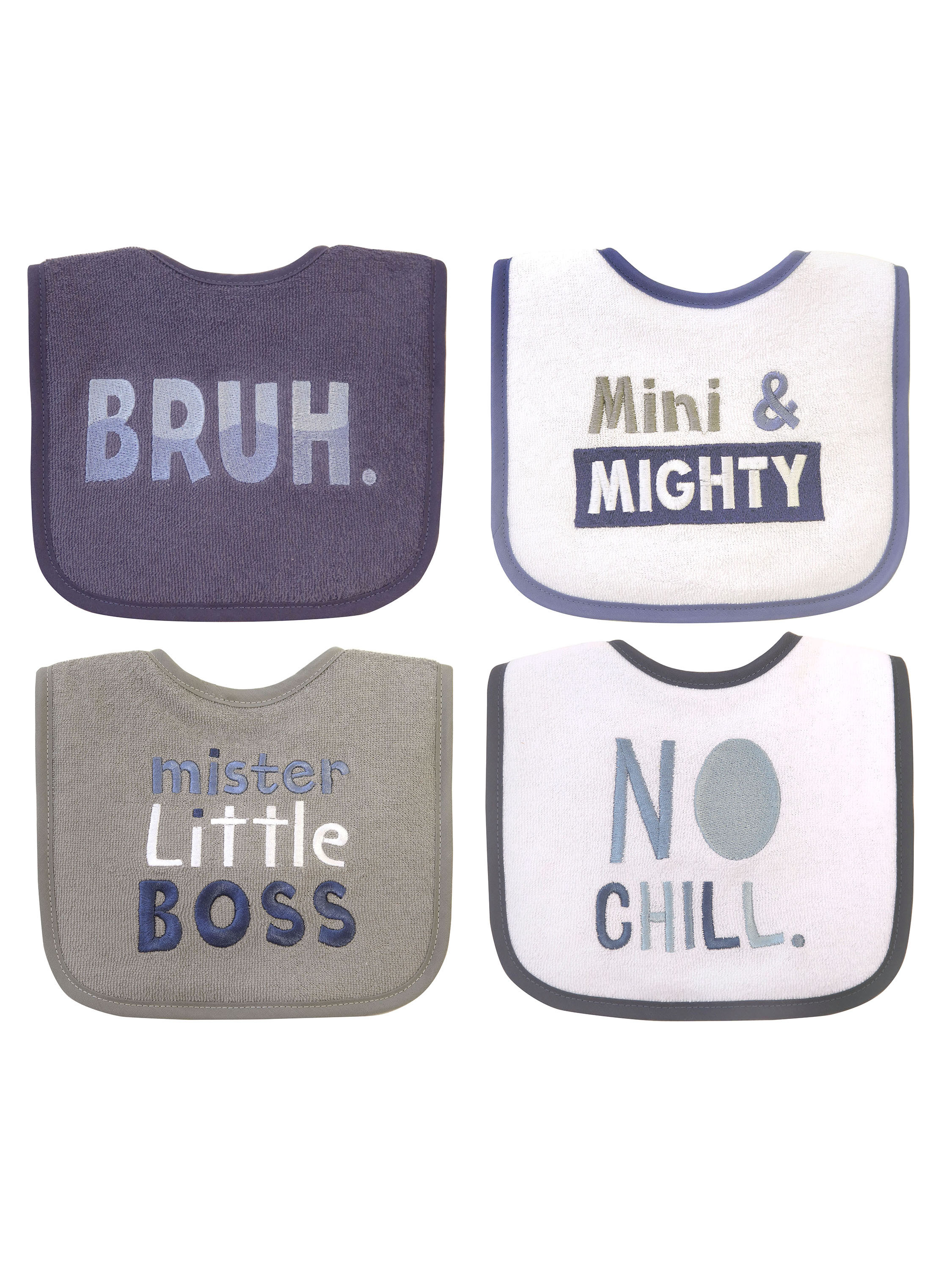 Neat Solutions Infant Boy Attitude Saying 4 Pack Bib Neat Solutions