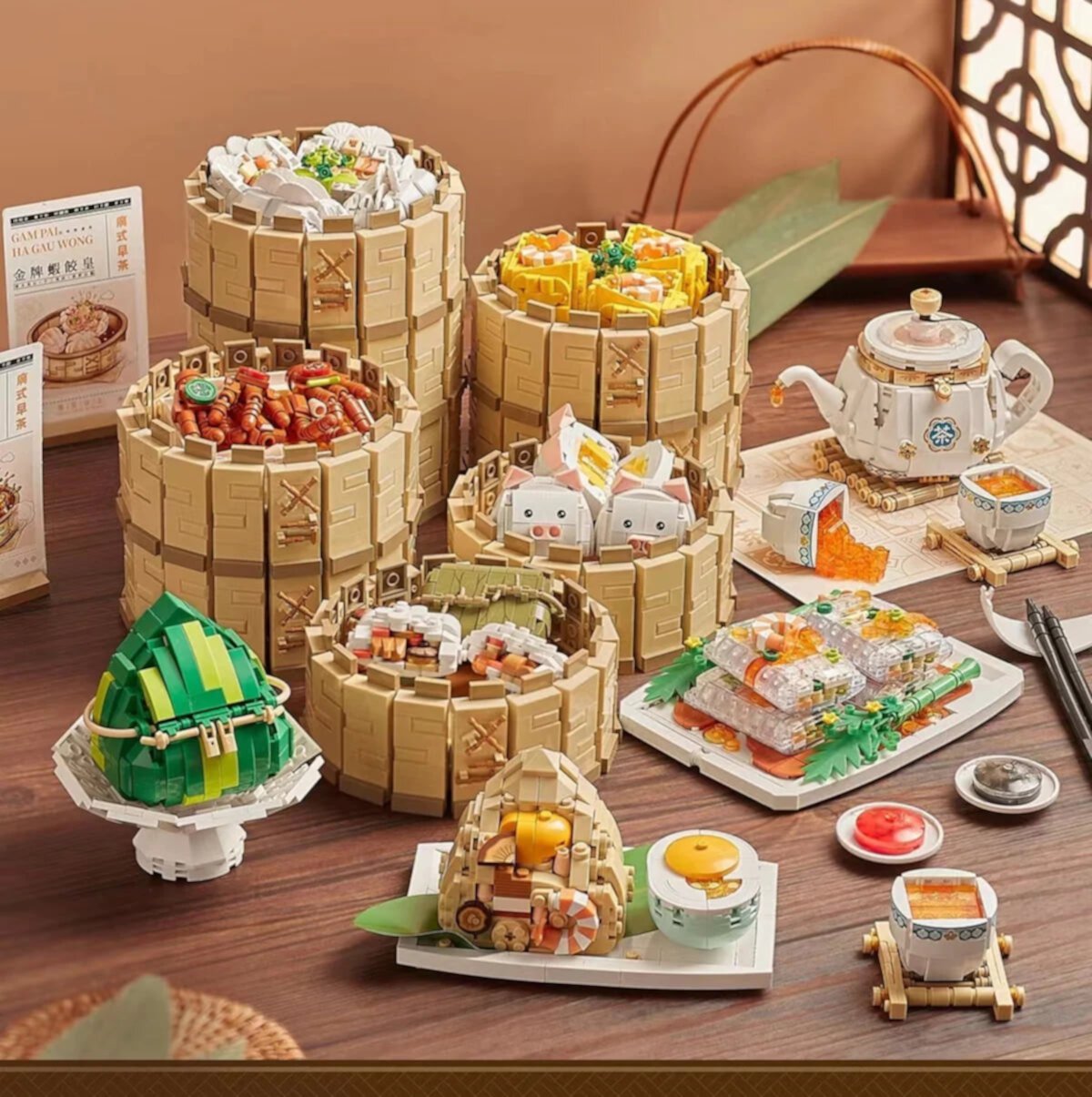 LOZ mini Block Kids Building Boys Toys Girls Gift Chinese Food Dim Sum No original box 1260 1261 1262 1263 1264 1265 1266 1267 LOZ