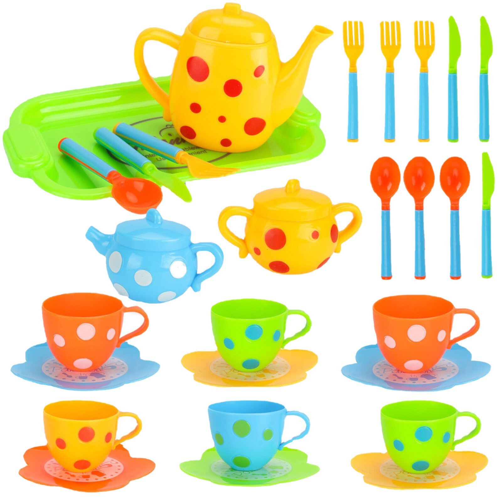 Christmas Gifts for Kids Toys Clearance 28PCS Pretend Play Tea Party Set Play Food Accessories , Plastic Tea Set, Mini Kitchen for Kids, Gifts for Toddler Boys Girls Ages 3,4,5,6 Years Old Toys Clearance