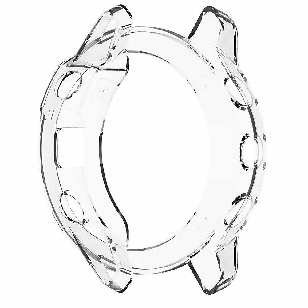 Chidian Watch Protective Case TPU Watch Cover Compatible for Garmin Fenix 6X Fenix6x Pro (Transparent White) Chidian