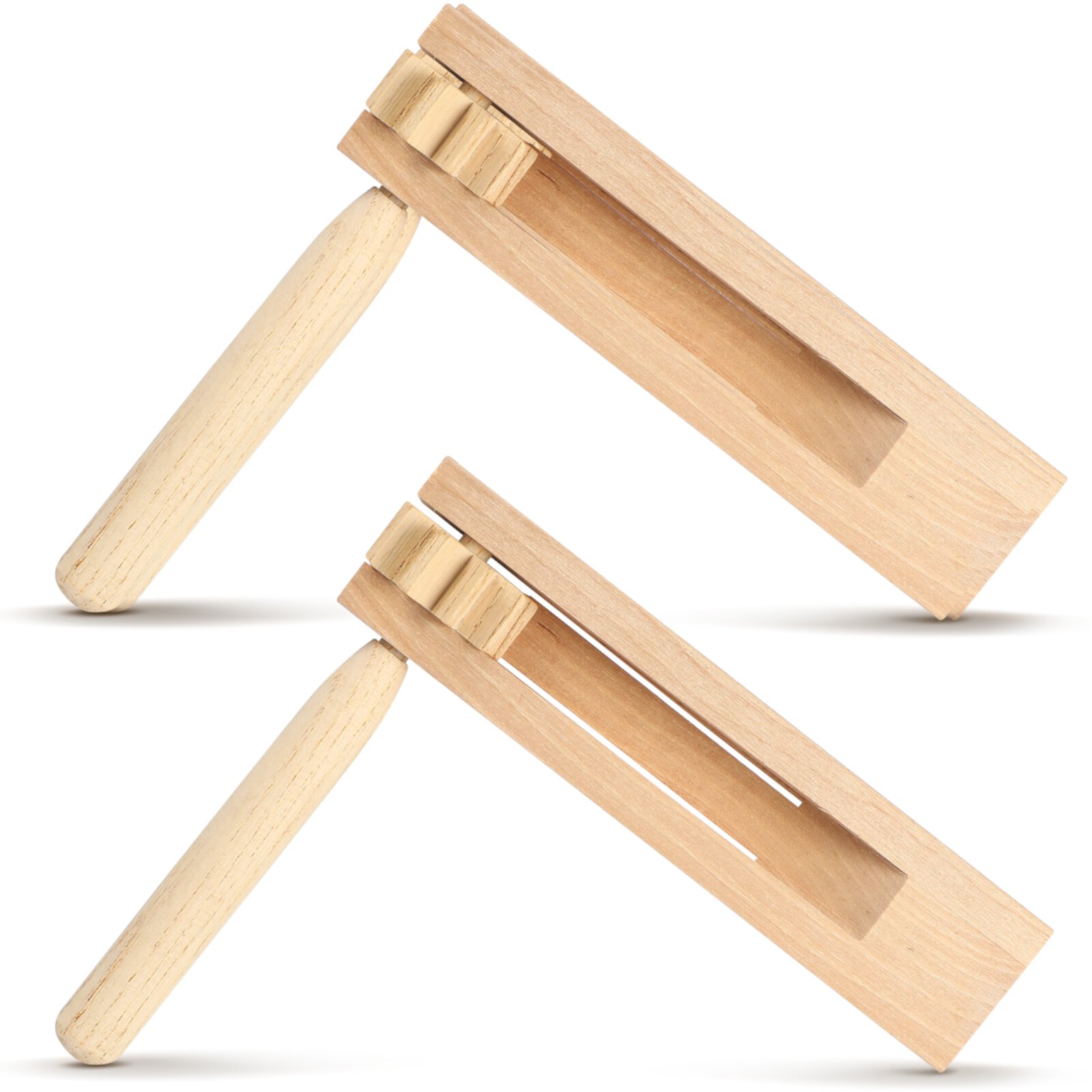 Eease Wooden Spinning Ratchet Noise Maker Grogger (2 Pack) for Parties & Events Eease