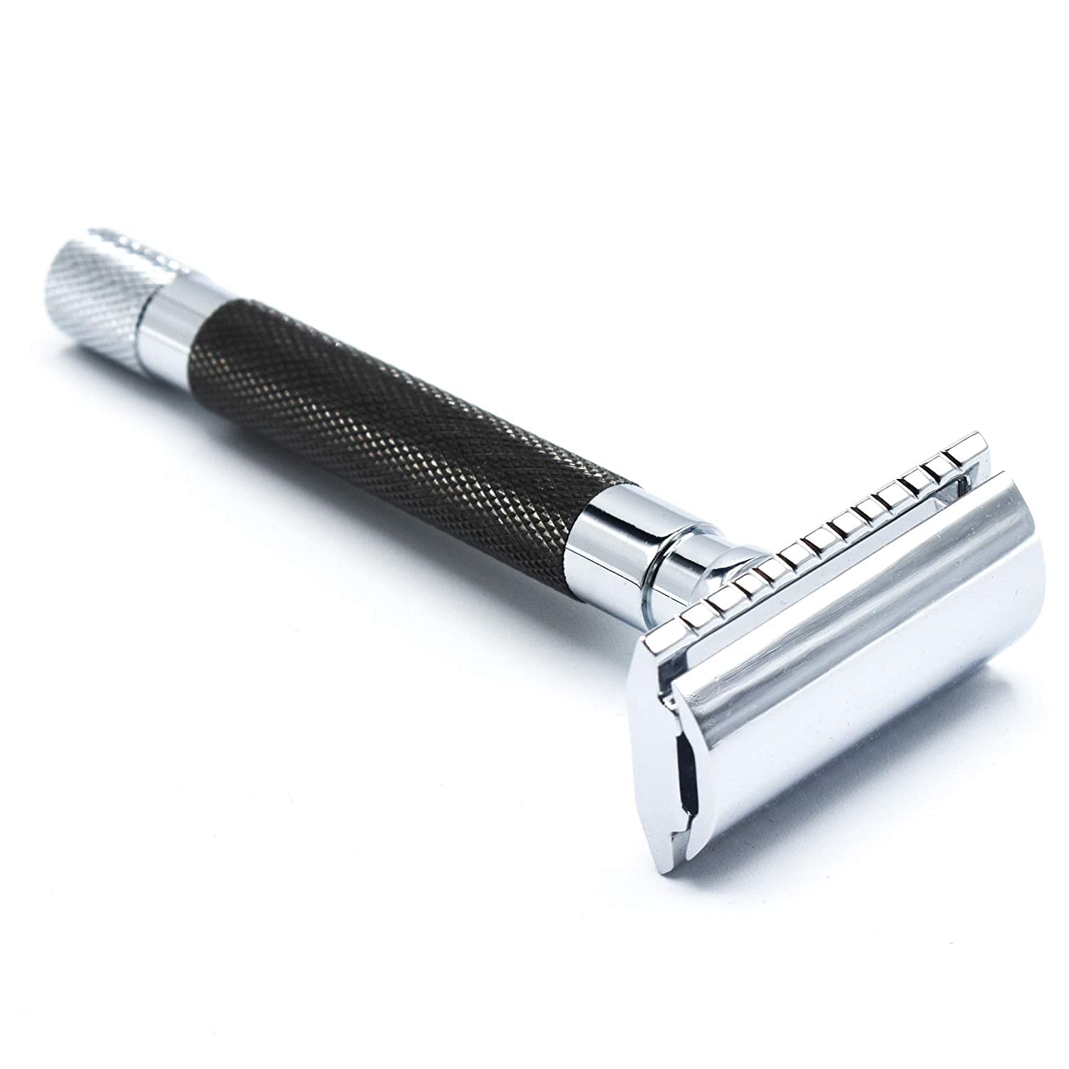 Parker Safety Razor 56R Double Edge Safety Razor with 5 Parker Razor Blades (Graphite) Parker Safety Razor